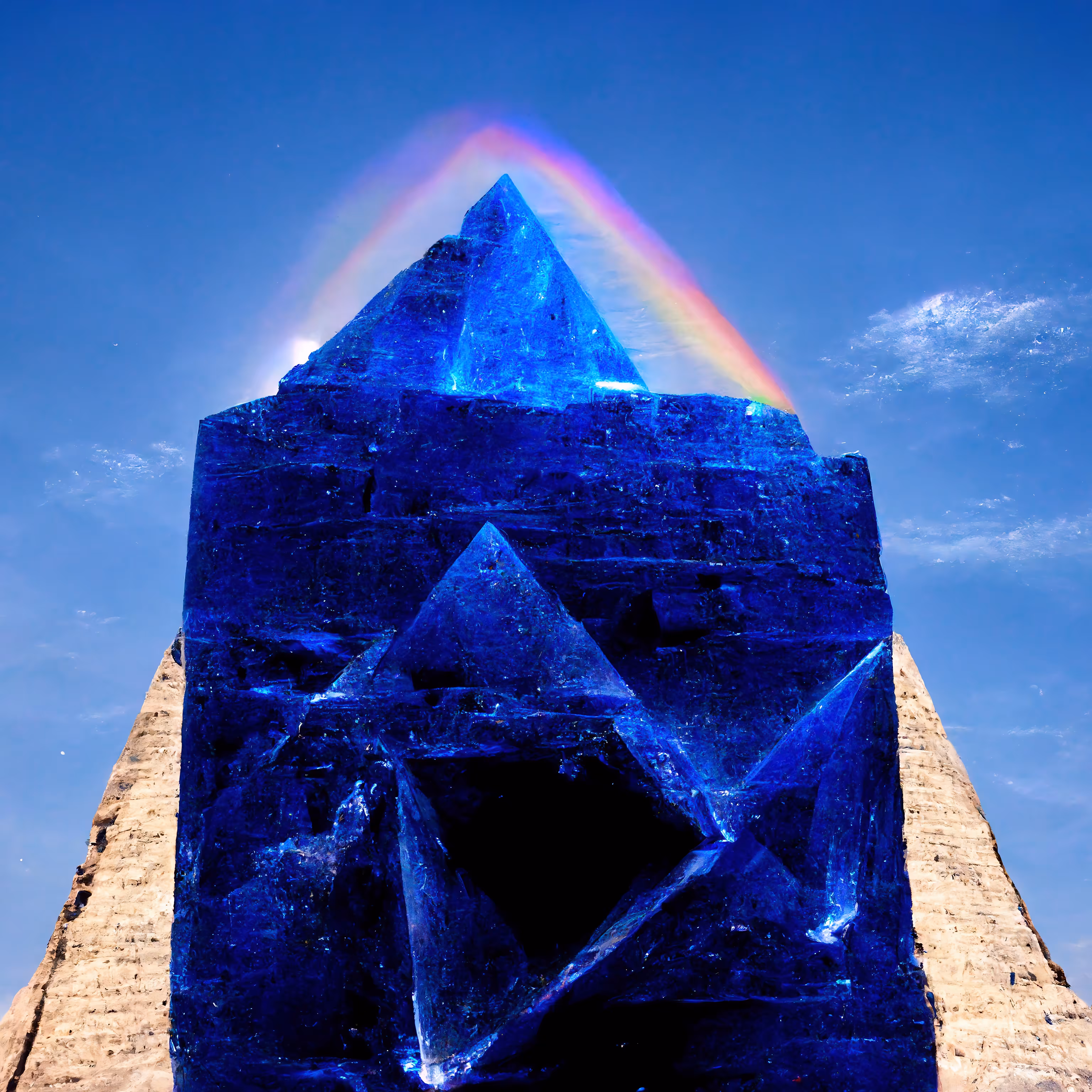Turned into blue colored prisms: Turned◦into◦blue◦#3