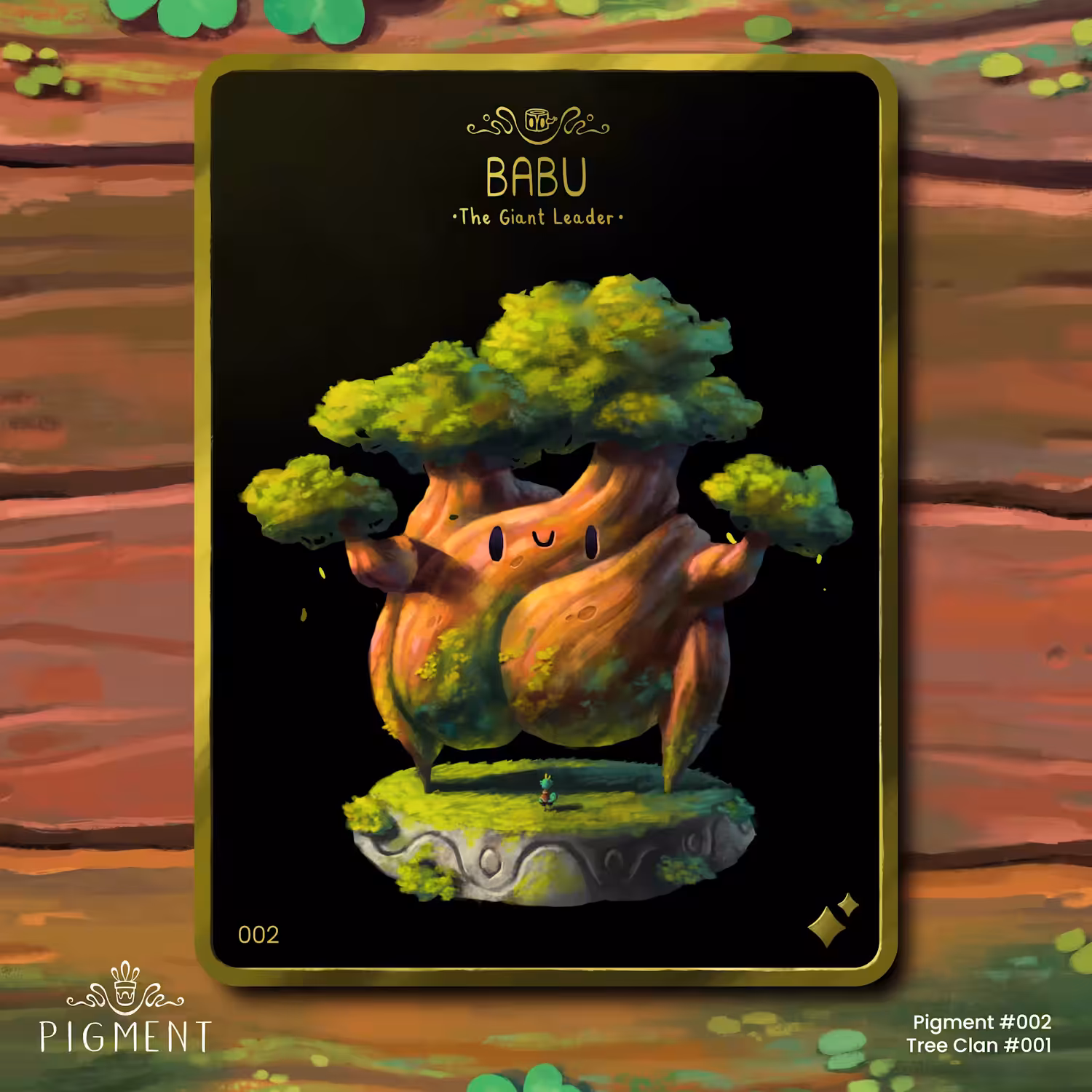Pigment #002 Superrare, Babu the giant leader