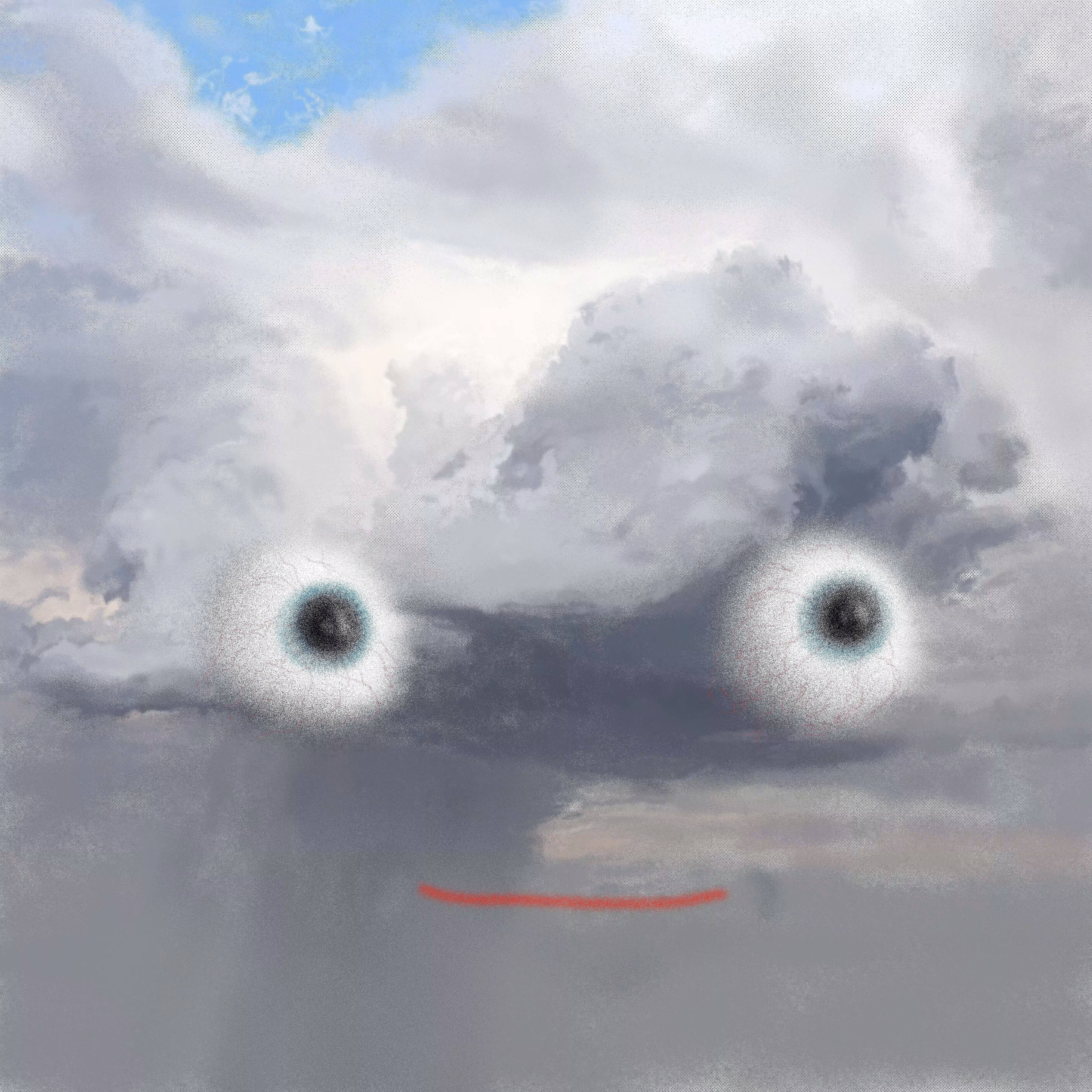 Smiling cloud.