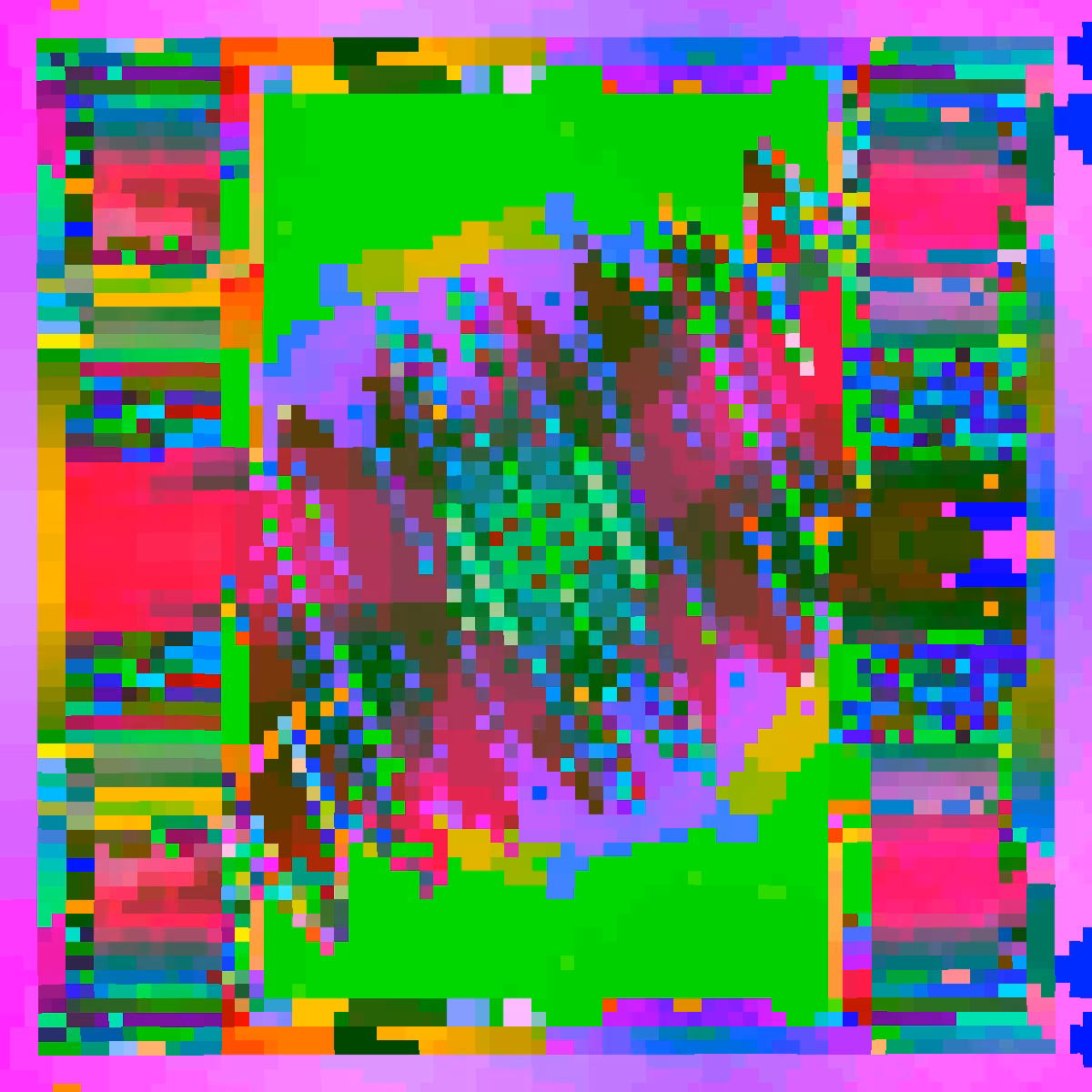 Psychedelic Dance of Pixels #32
