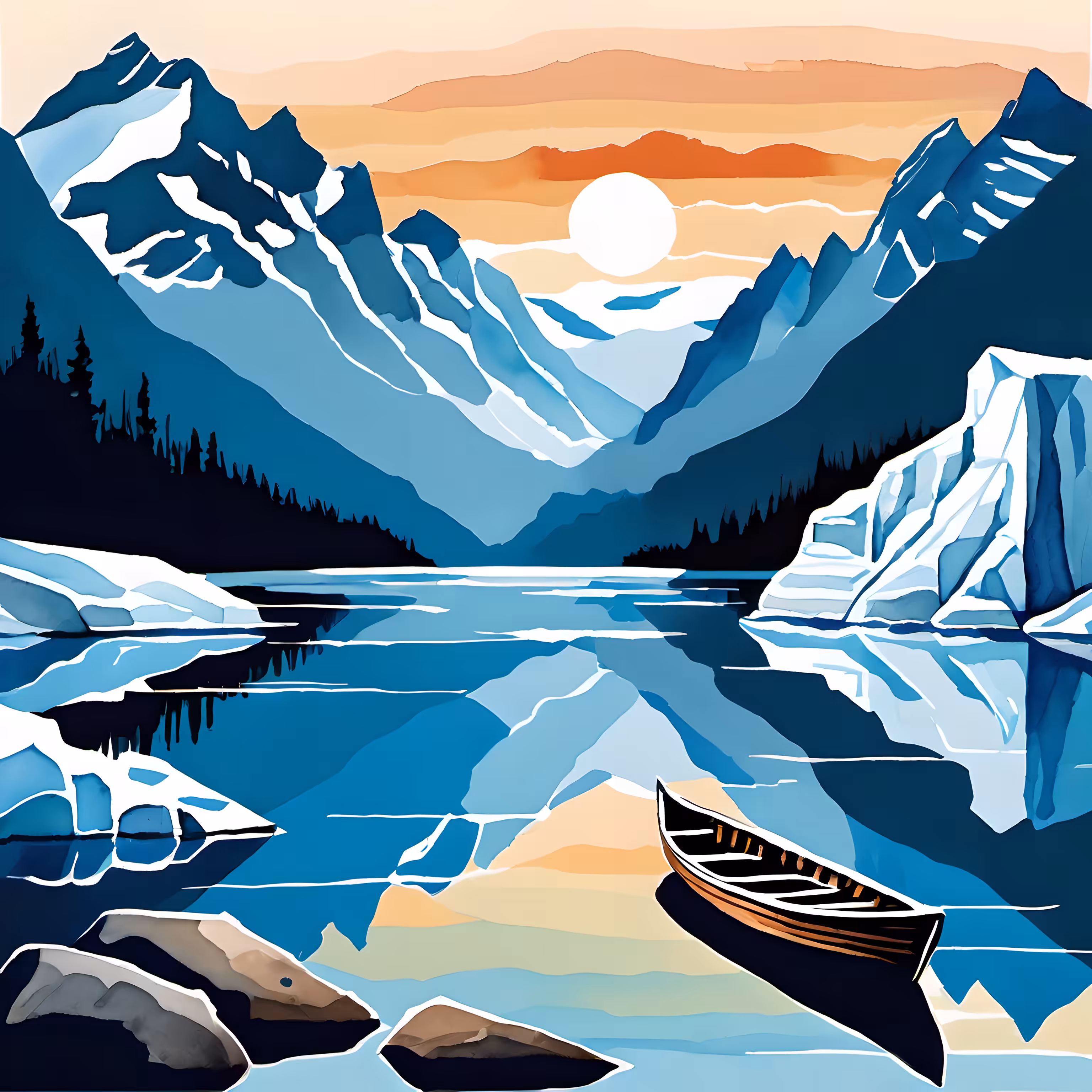 Glacial Lakes #86