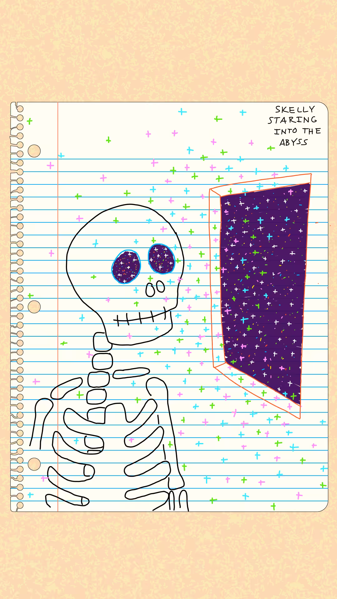 skelly staring into the abyss