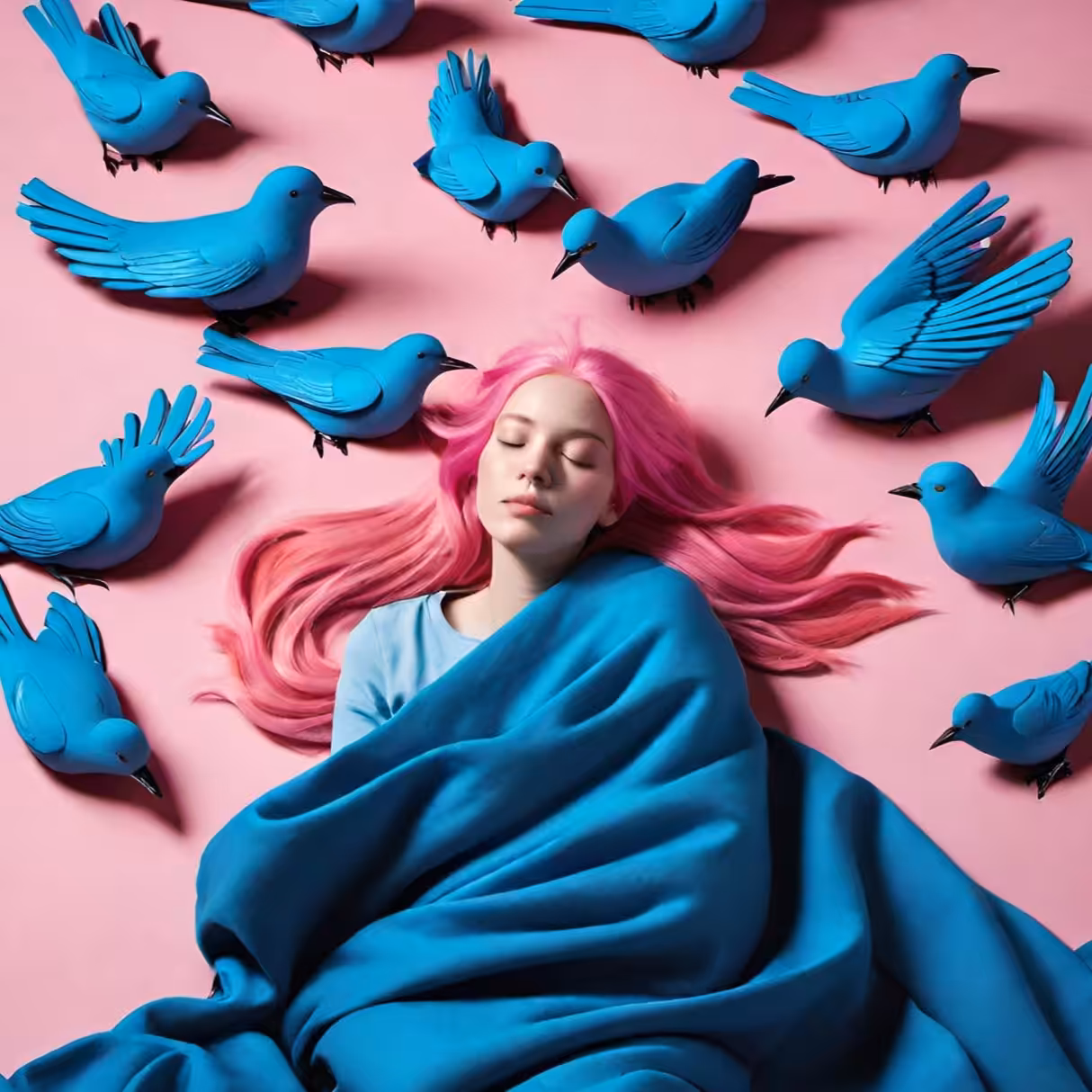 Blue Tide, Pink Flight  #6