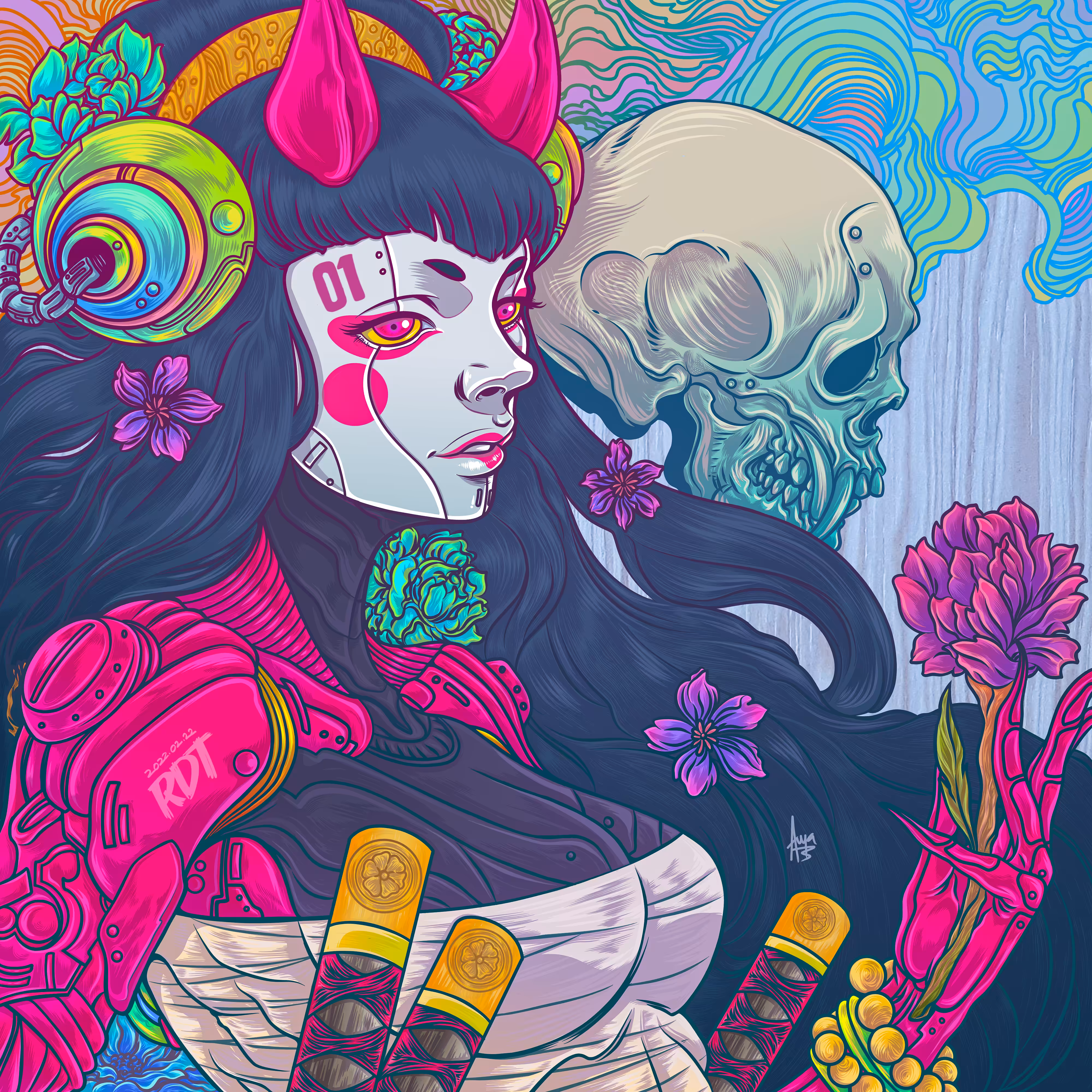 Cyber Red Oni