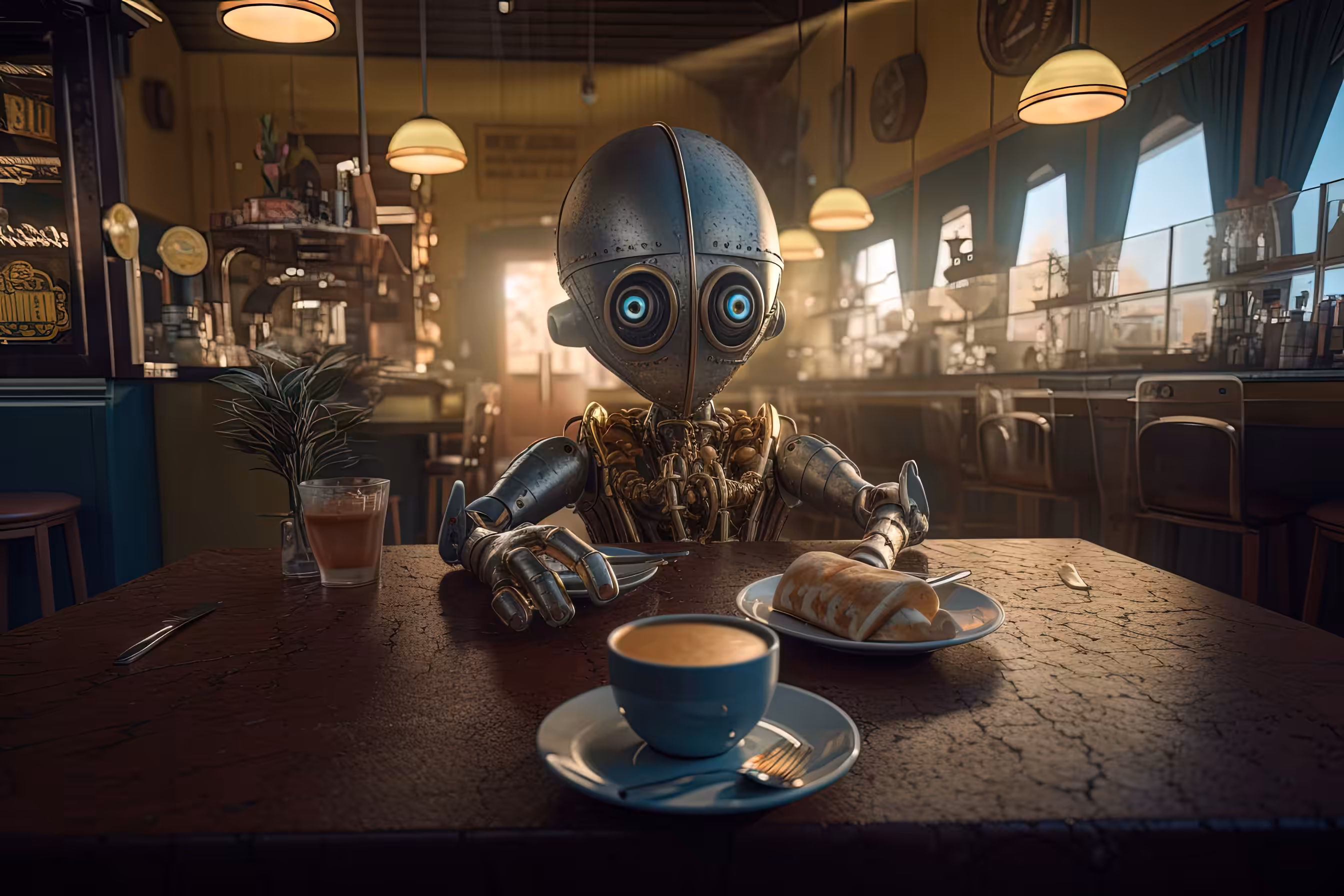 GM - Robot with Coffee !