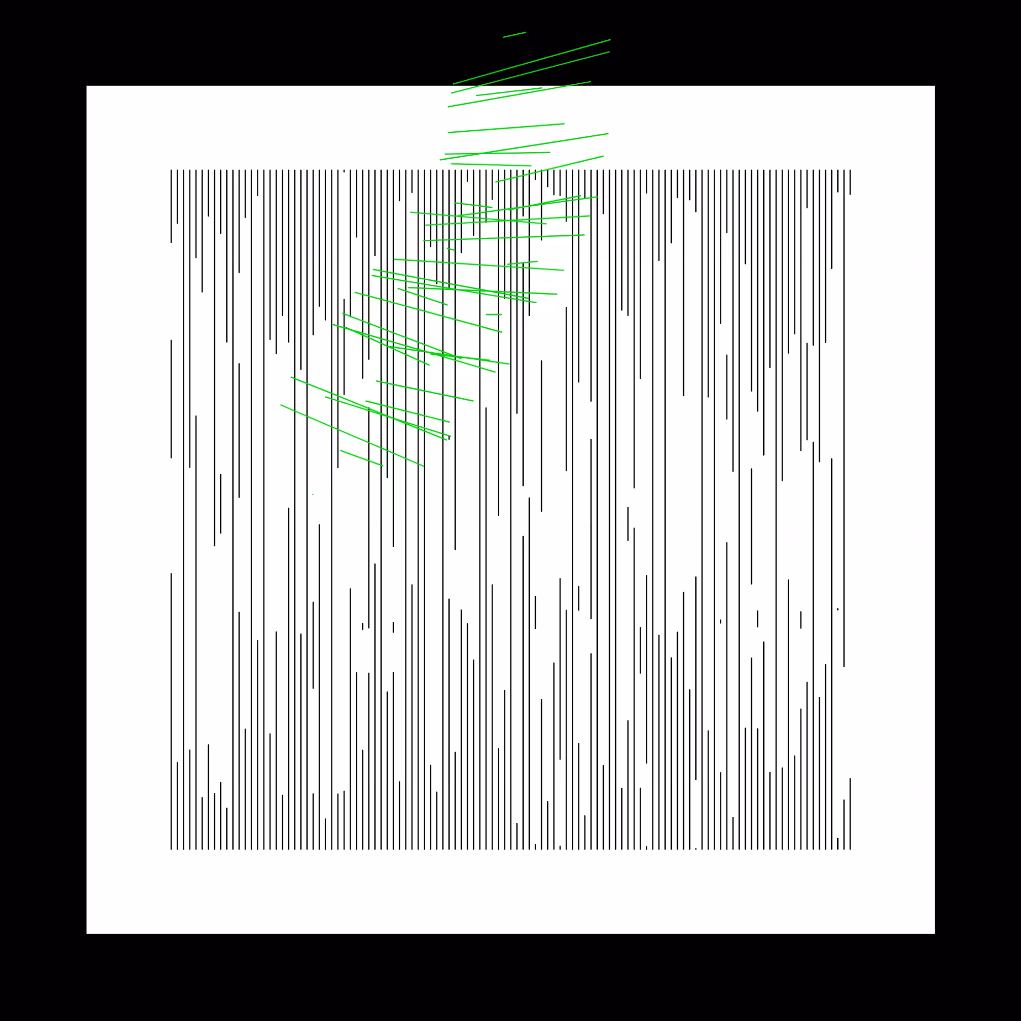 111 lignes verticales et un rond #2