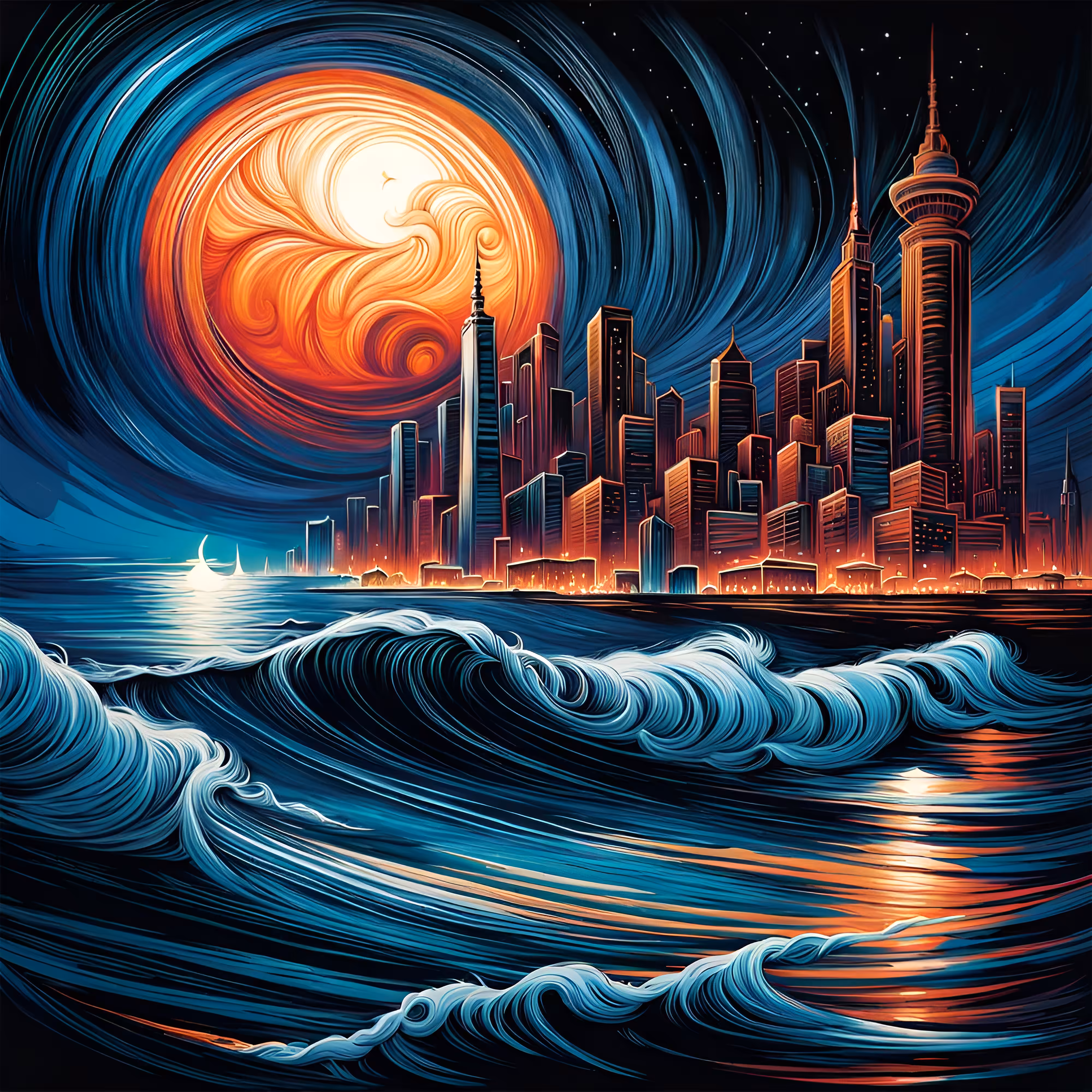 Moonlight Ocean City