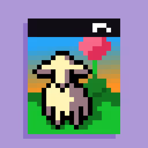 Sheep in Meadow 3/5
