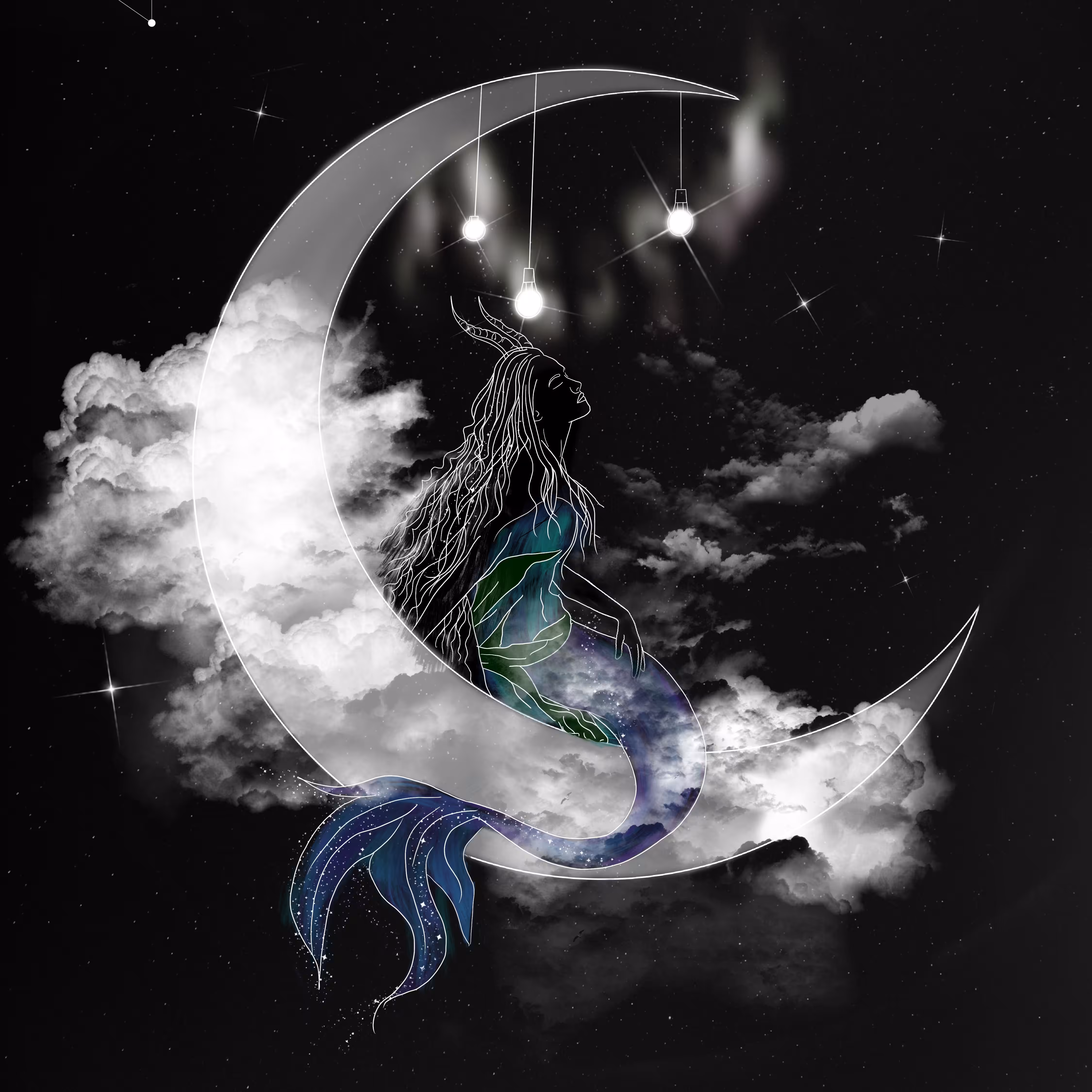 Seagoat On The Moon