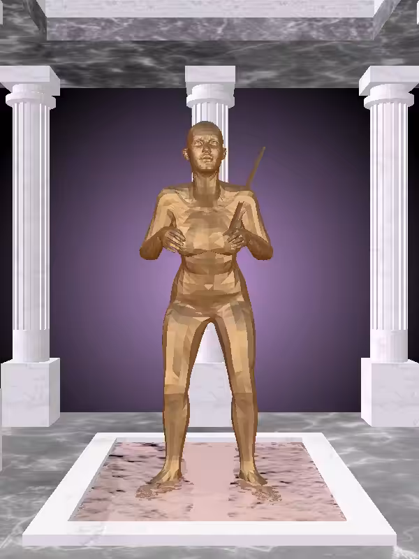 HeavenComputer: The Fragmented Old Old Bronze Woman #5186