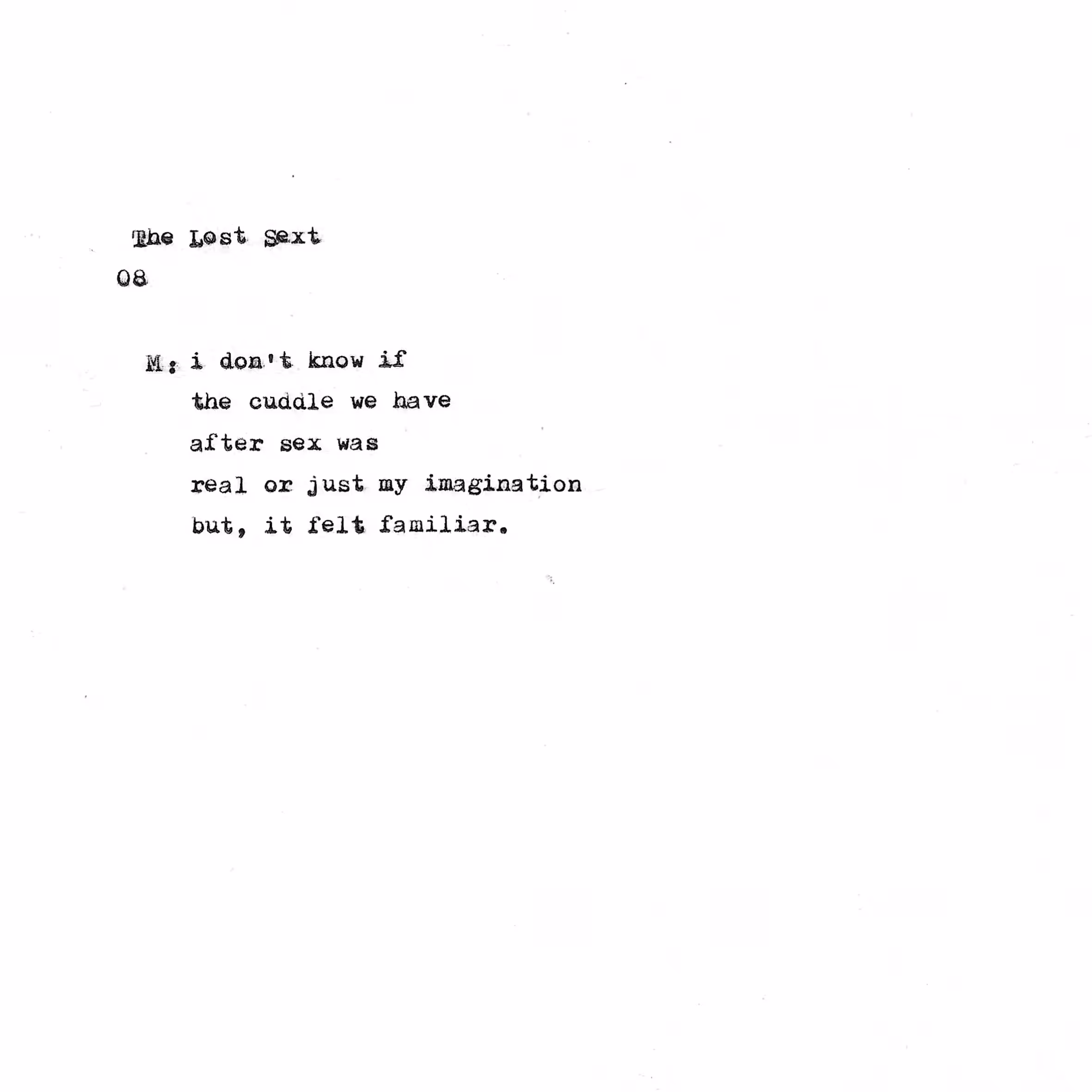 The Lost Sext | 08
