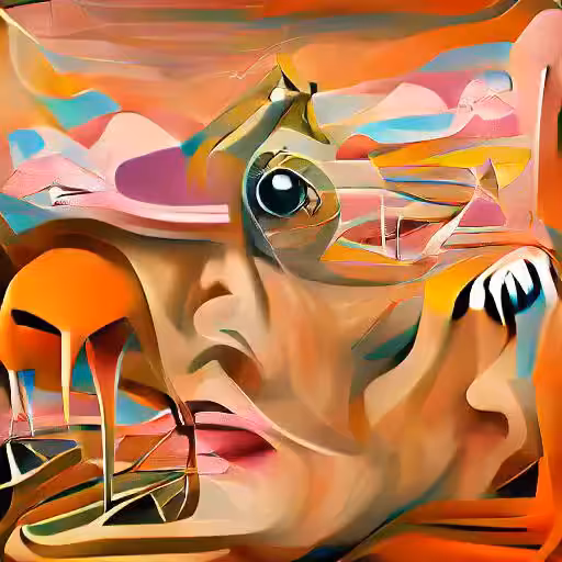Reinterpretation of Dali's Paranoiac Visage 