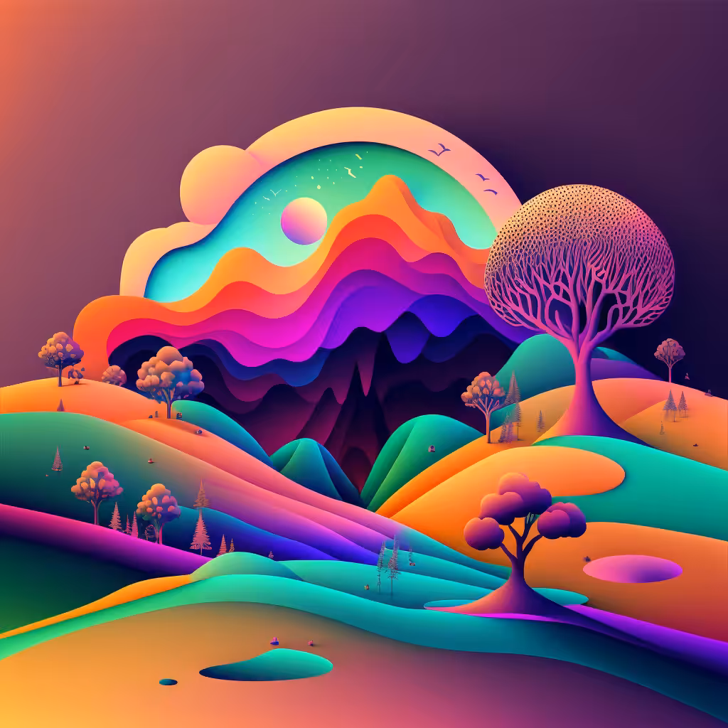 Psychedelic Landscape #9