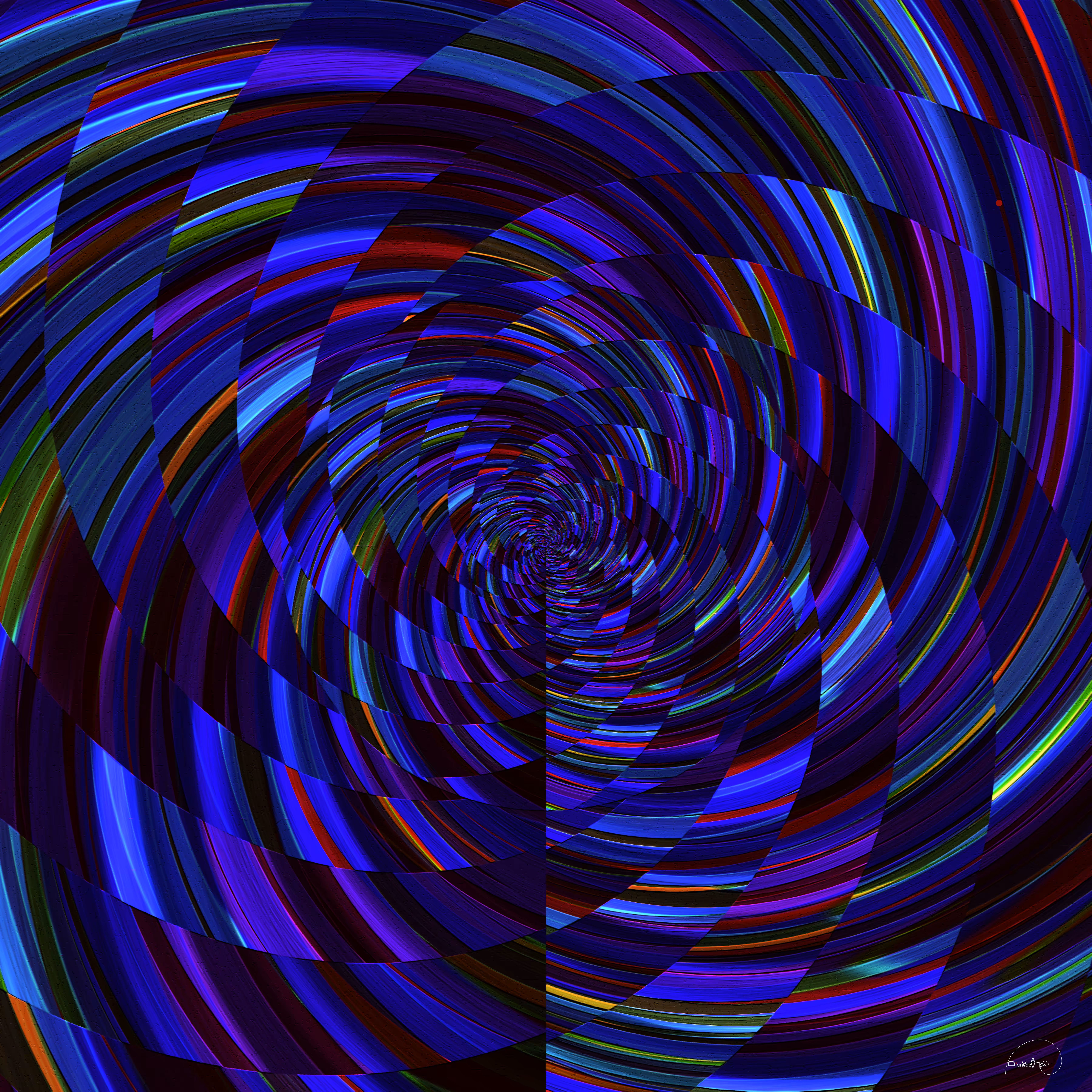 Vortex in Blue