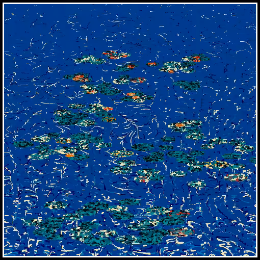 Polluted water lilies #67