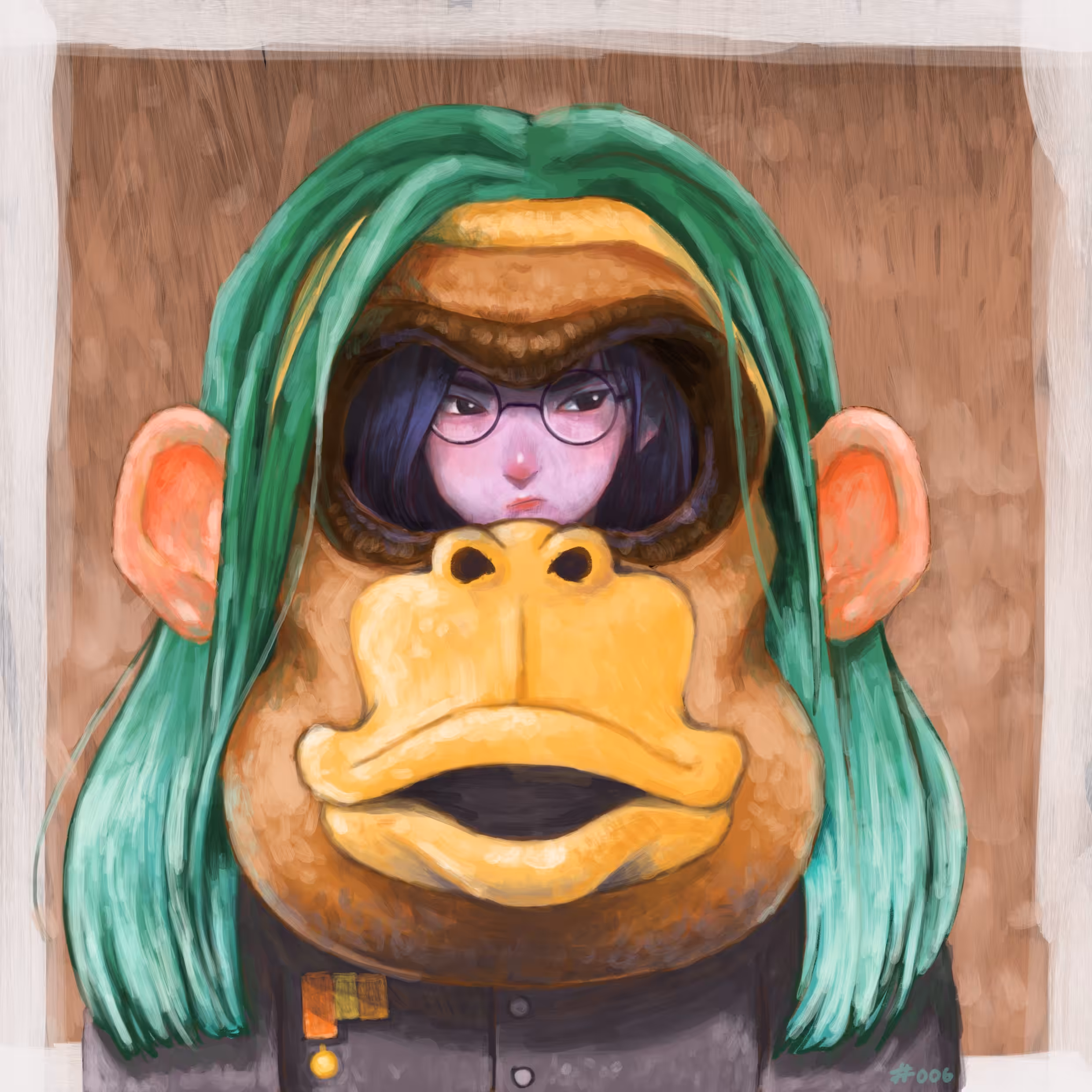 boo #0006  boo X Monkey Mask