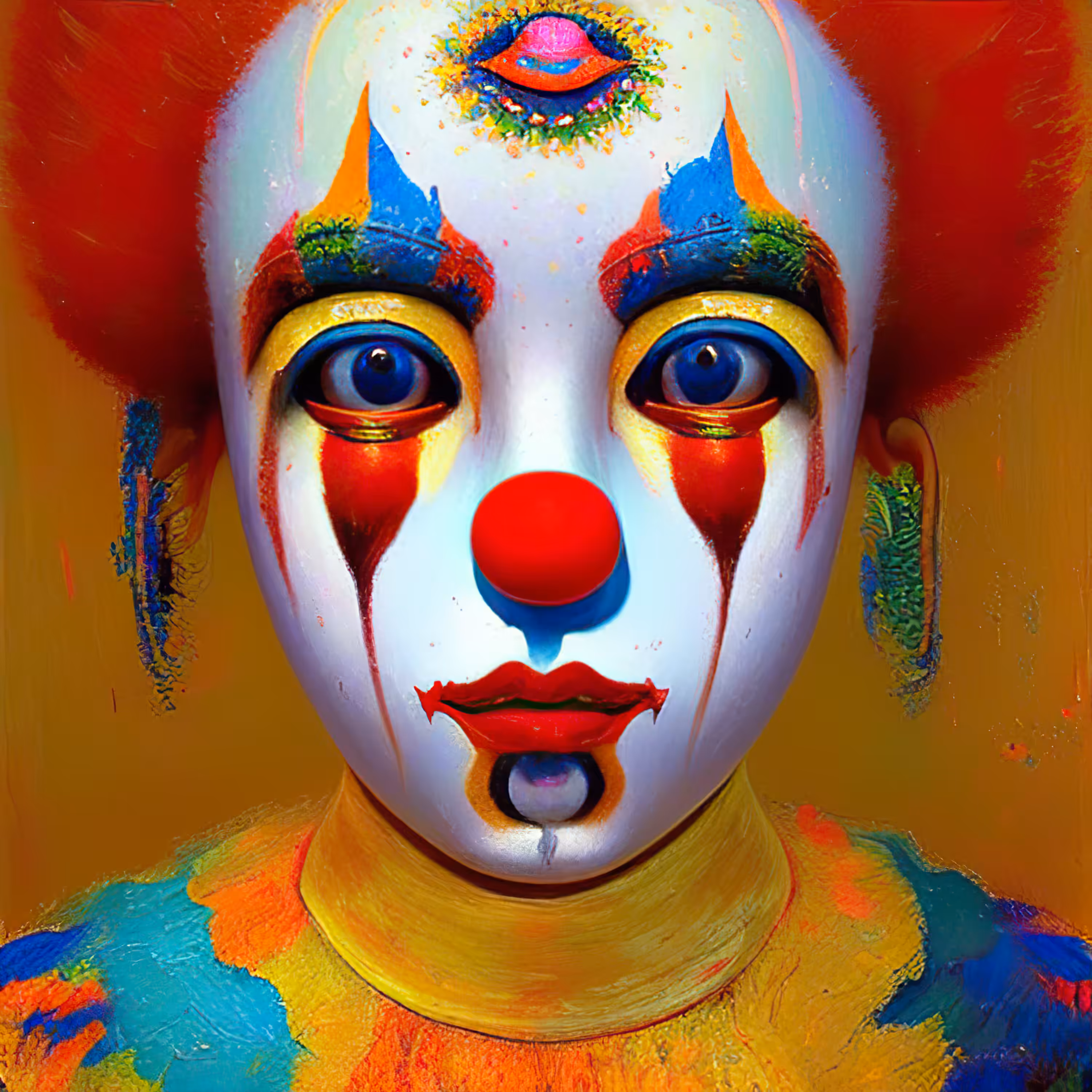 Rainbow Clown #010