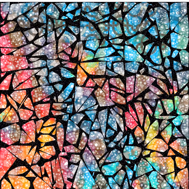Tessellis - Gaudi style generative mosaic #1