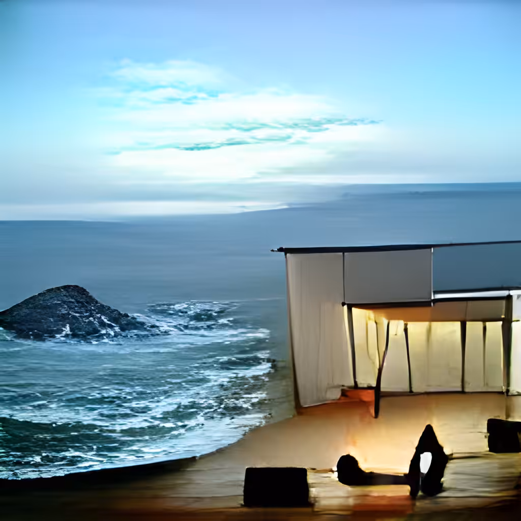 House with the ocean view.