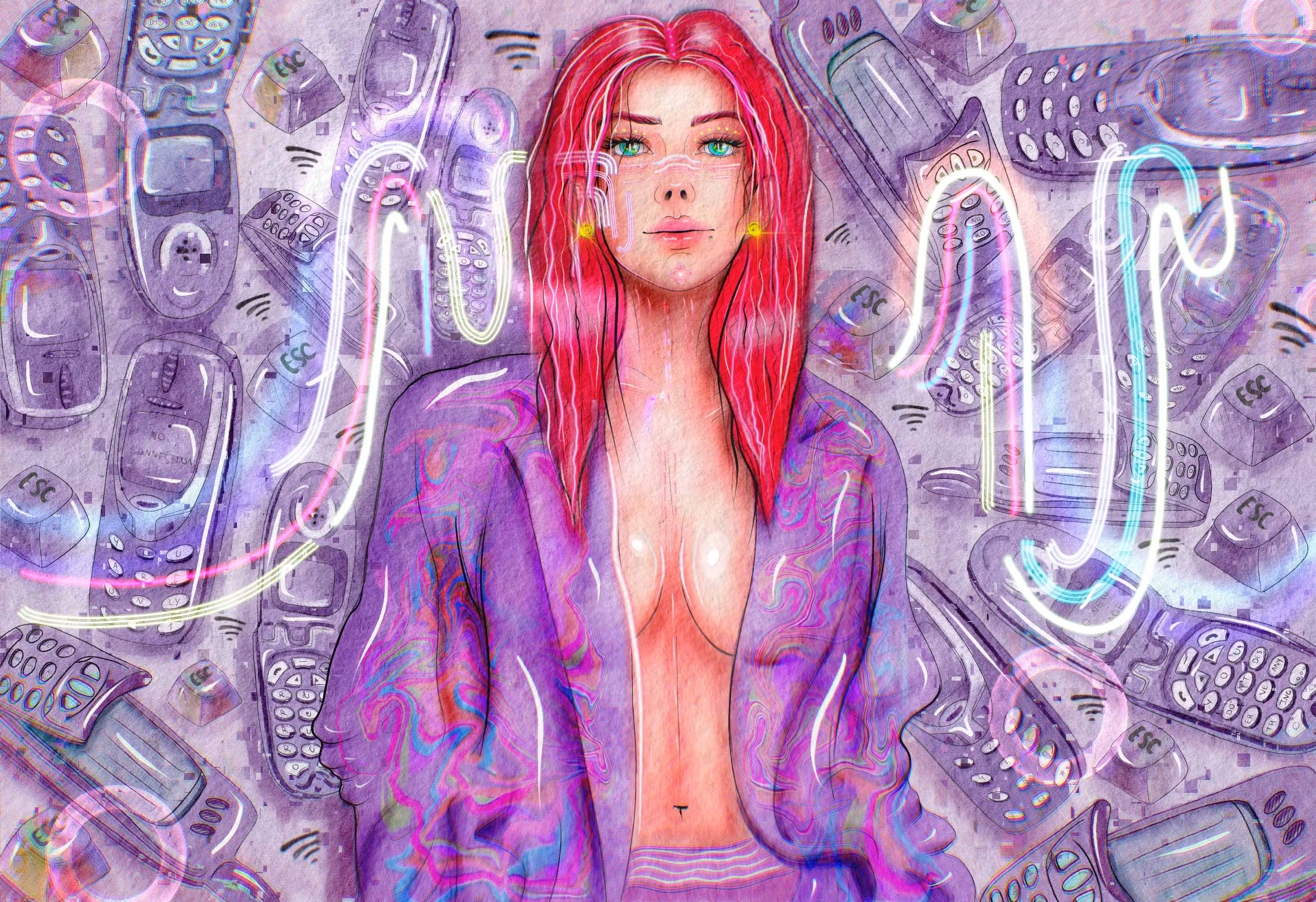 Beneath the Neon Surface