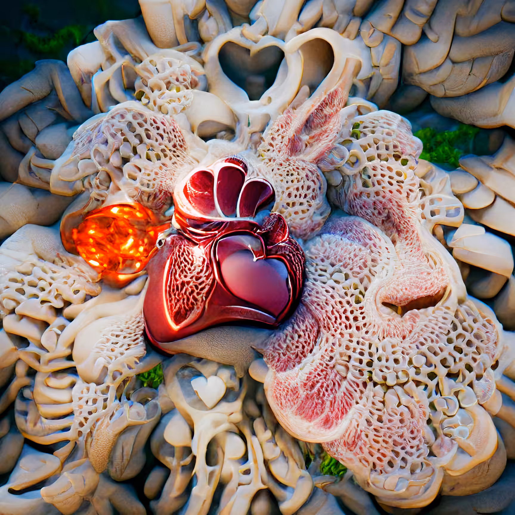 004 Coral Heart
