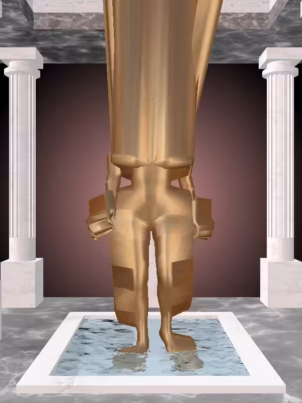 HeavenComputer: The Receding Old Bronze Woman #6819