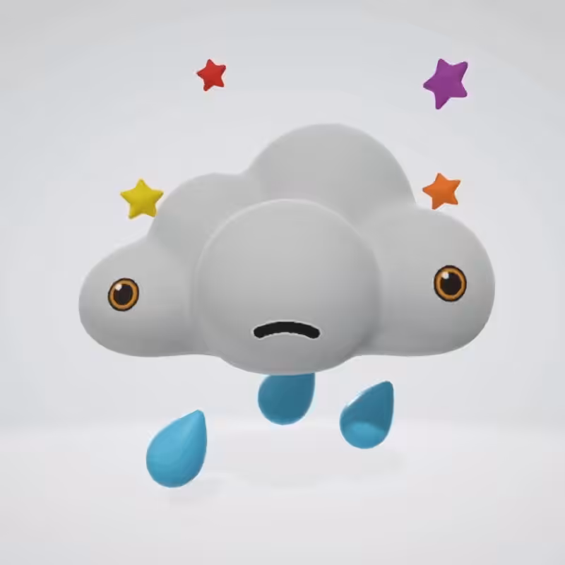 Sad Cloud 3D