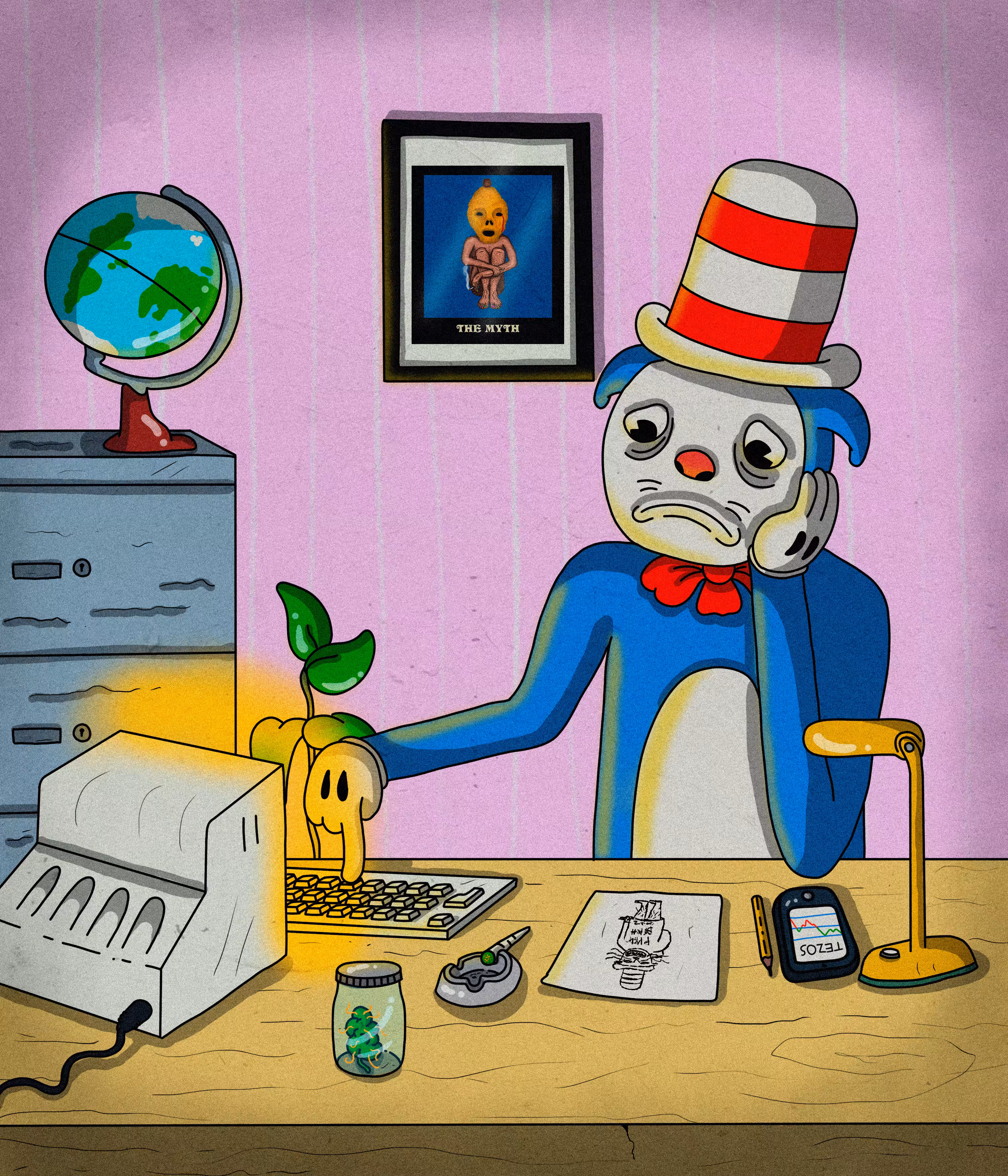 demotivation of the schizophrenic cat