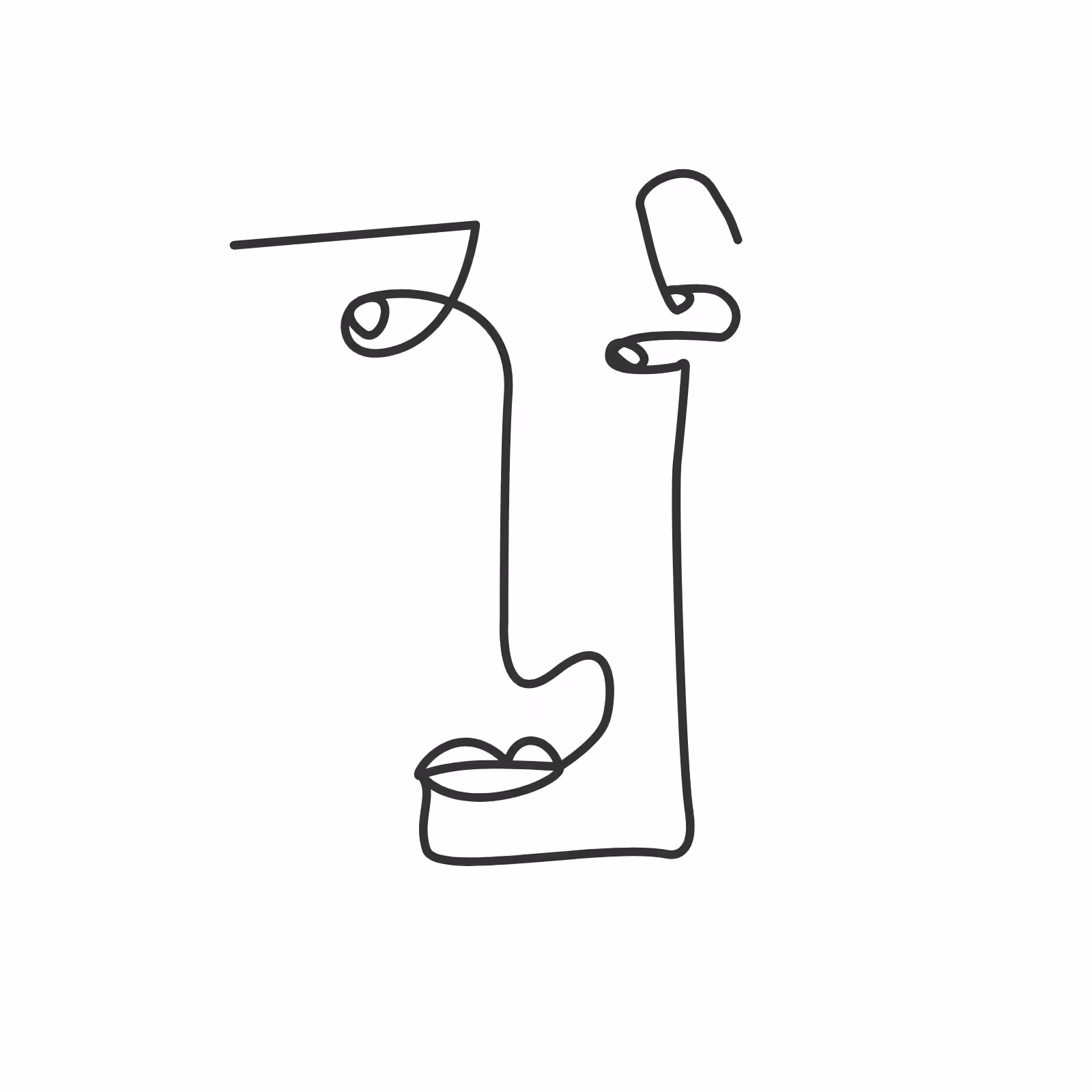 One line faces #28