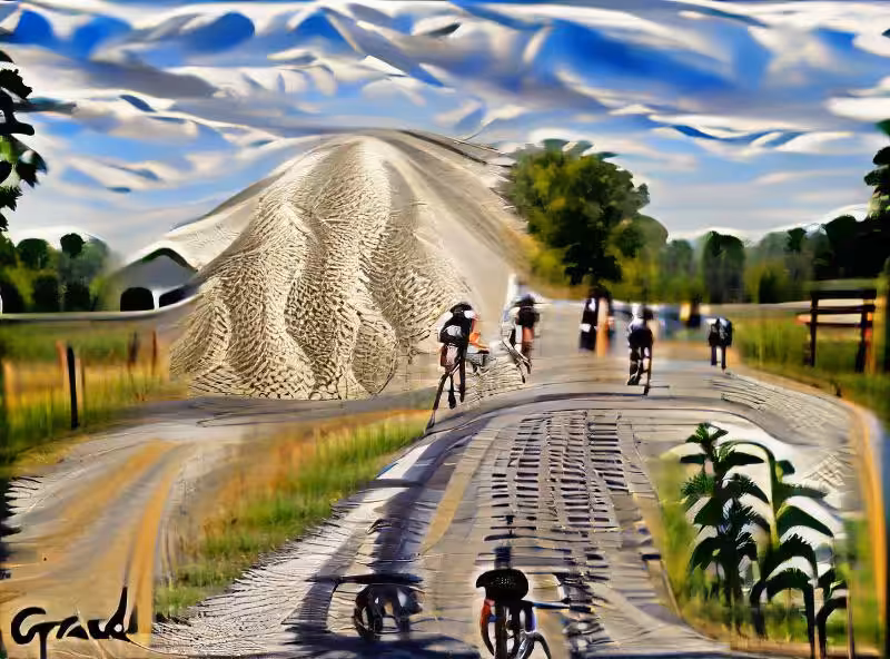Gravel road bike ride