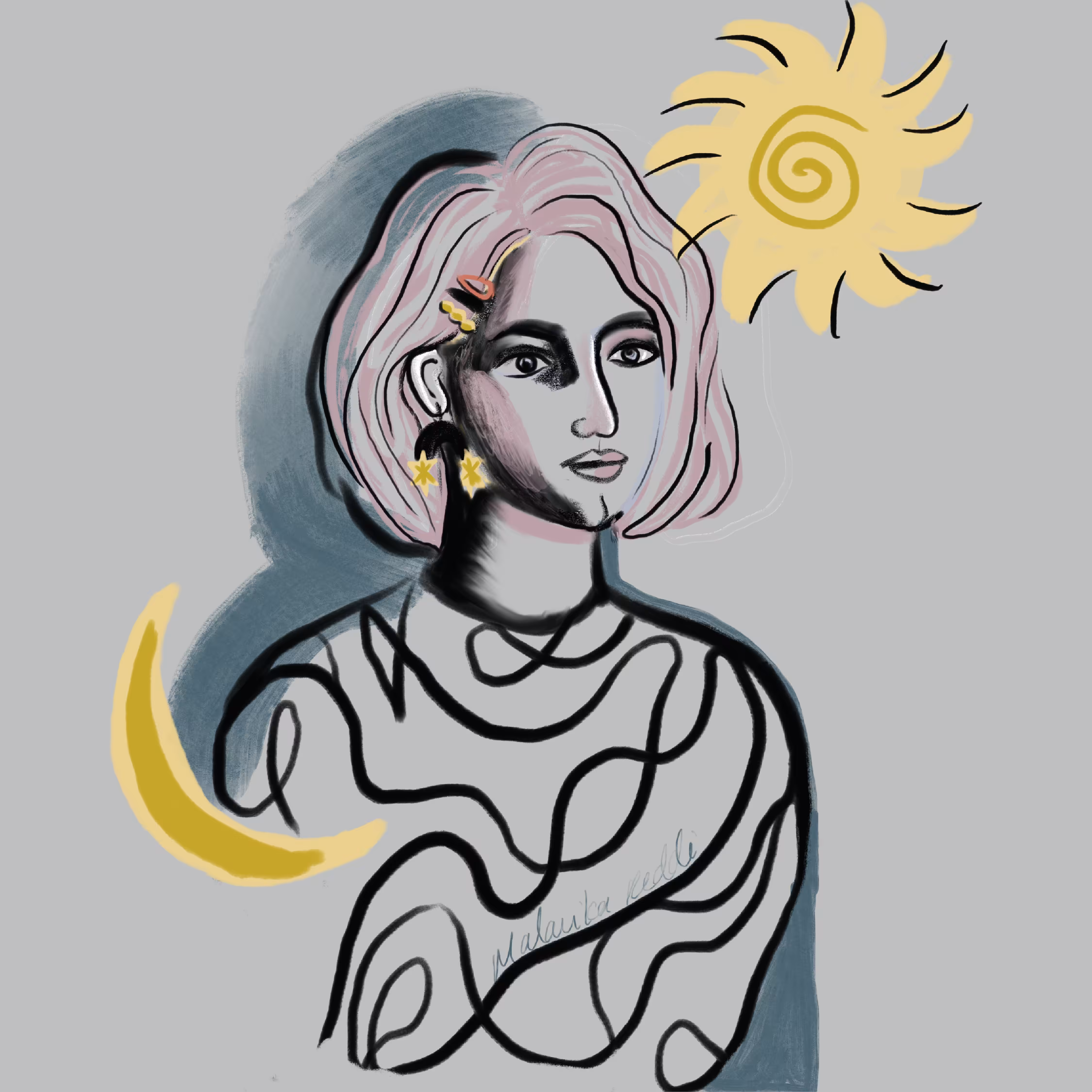 Sun in her Eyes - Moon on her back