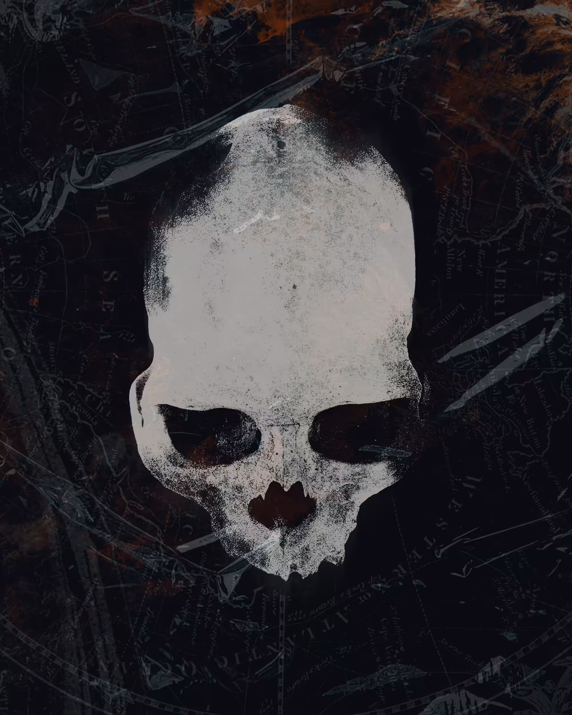 wrapped skull