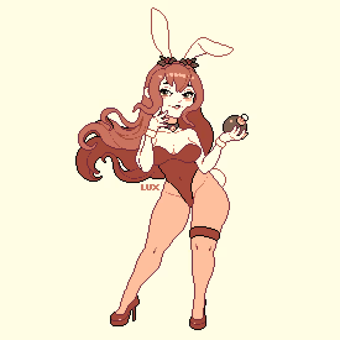 festive bunny girl