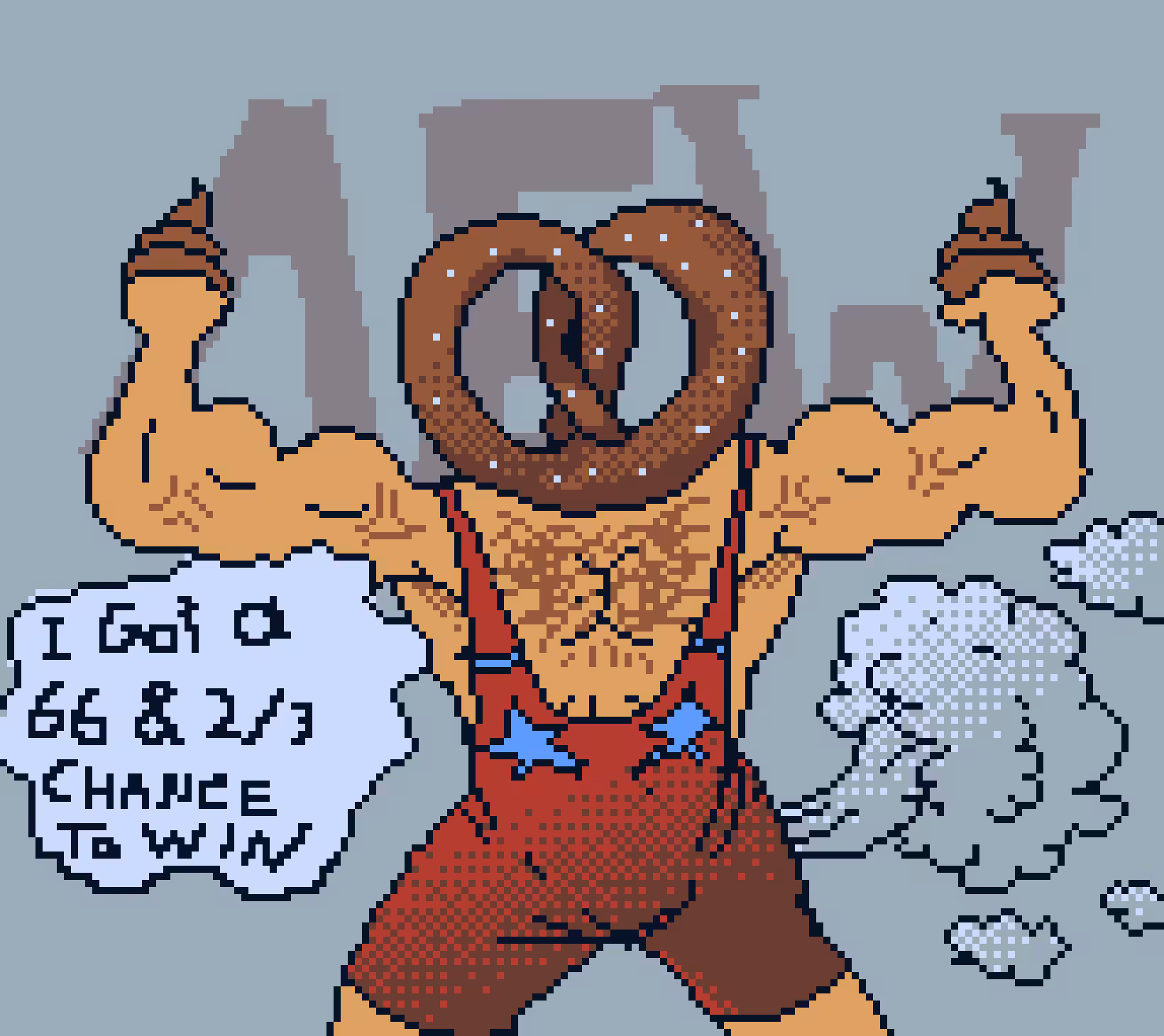 Bday Wrestling Pretzel