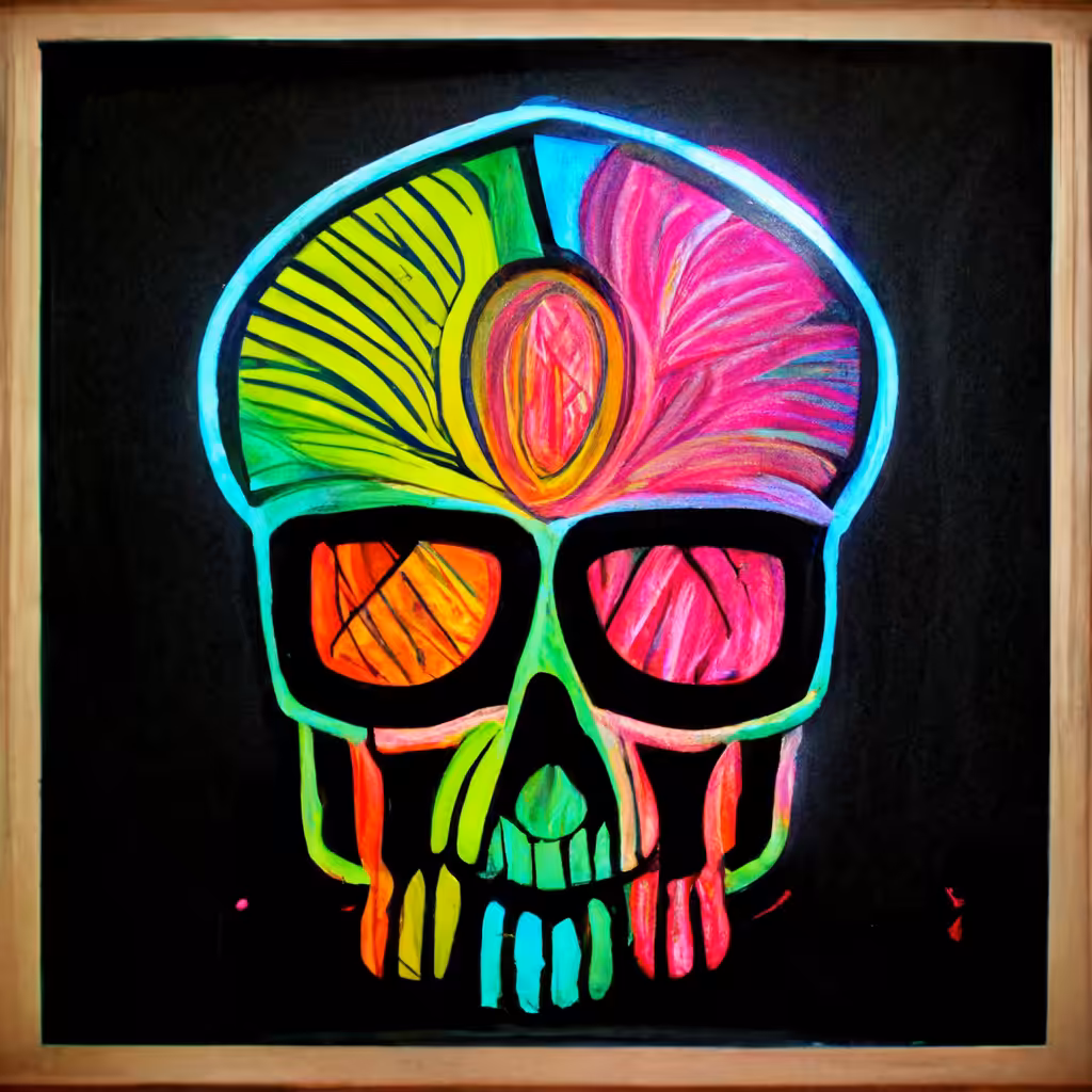 Neon Skull 18