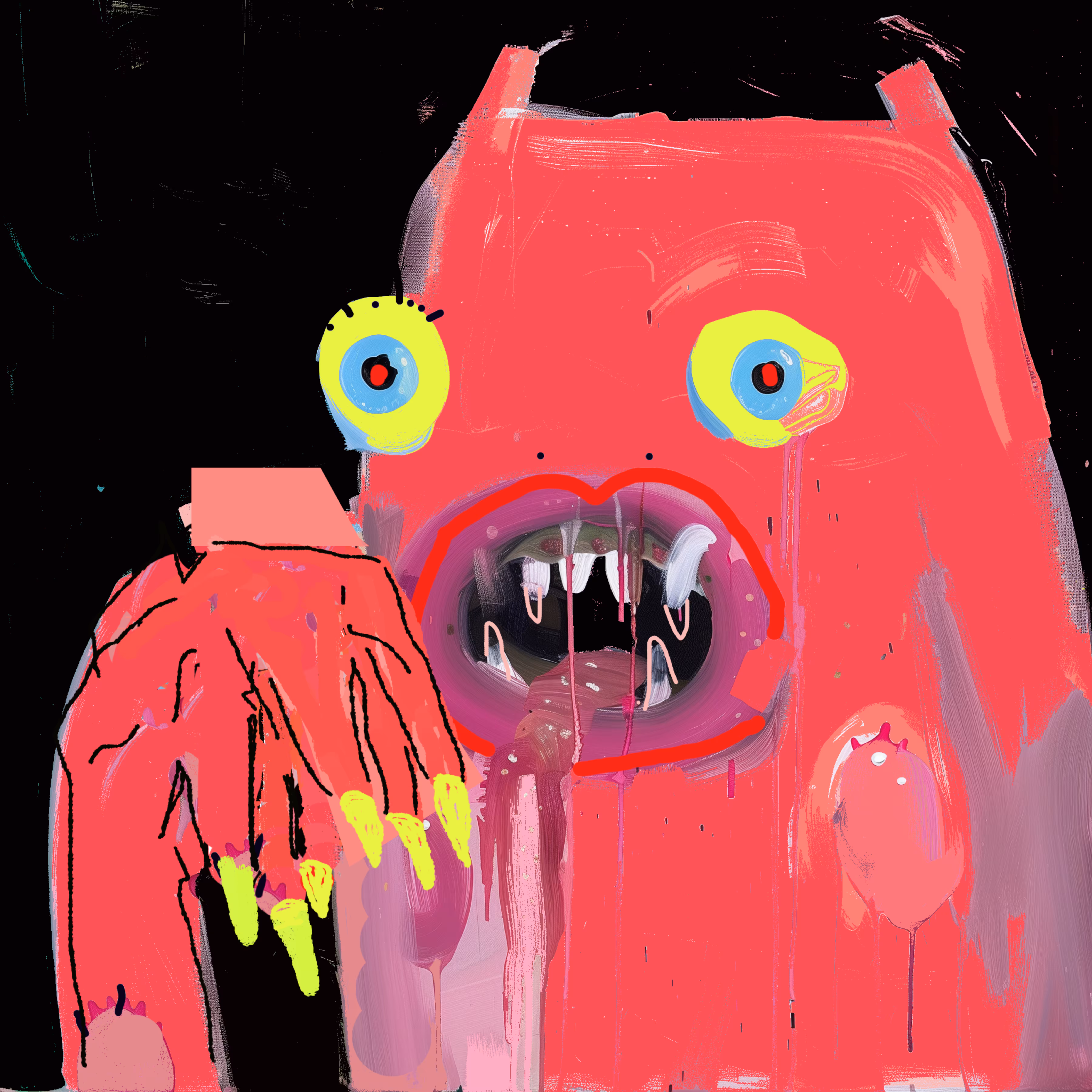 Not a Monster Is a Yeti. Fruit You Donut