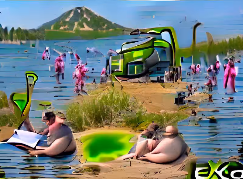 Decadent vacationing at the toxic eutrophic lake
