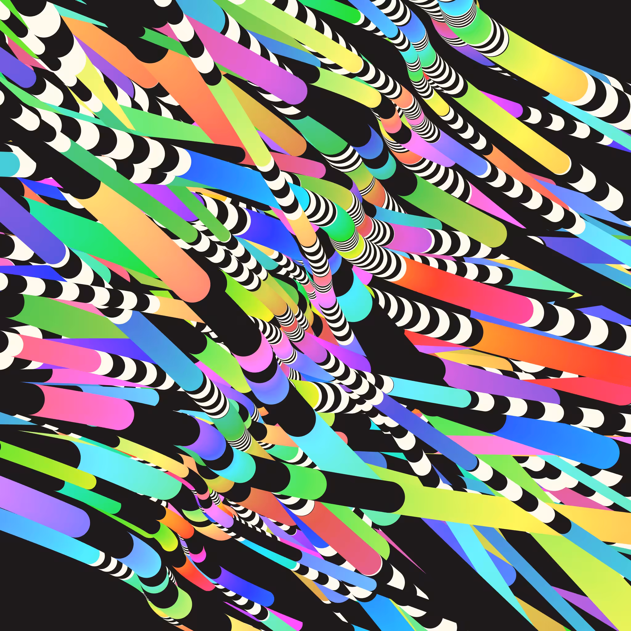 Stripey Hue Tubes No. 1