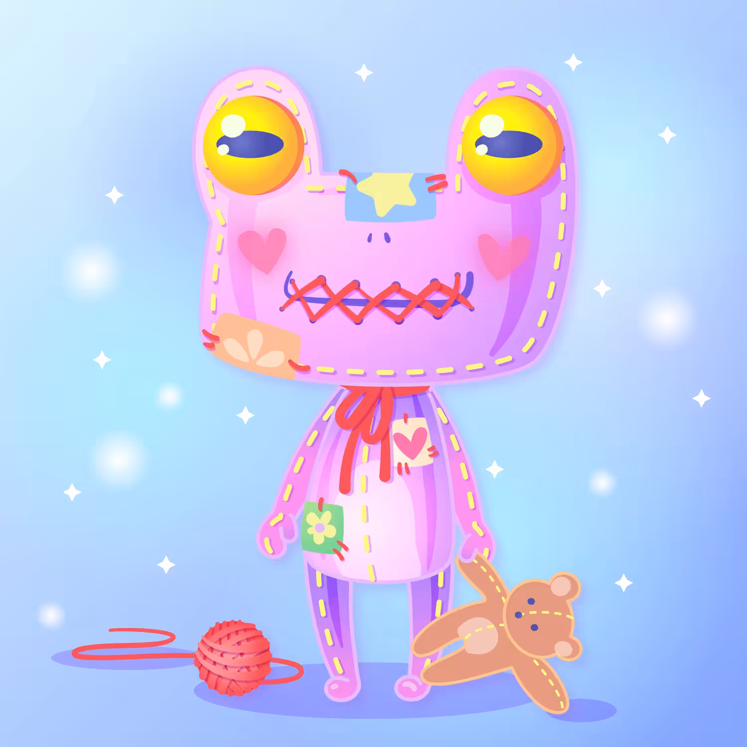 Twinkly Monster Frogs #03