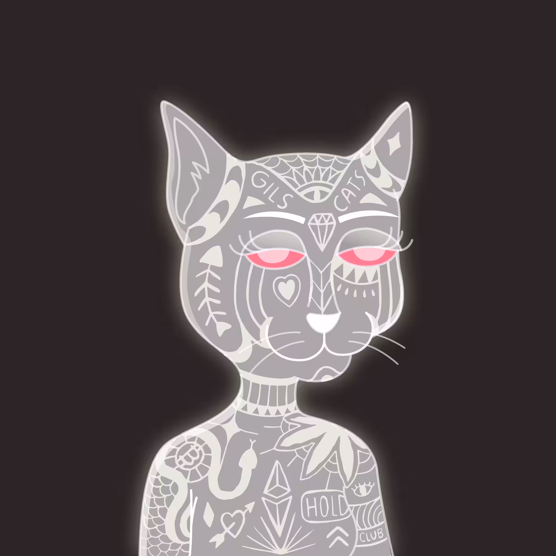 Girl Cats Club: Girl Cat #545