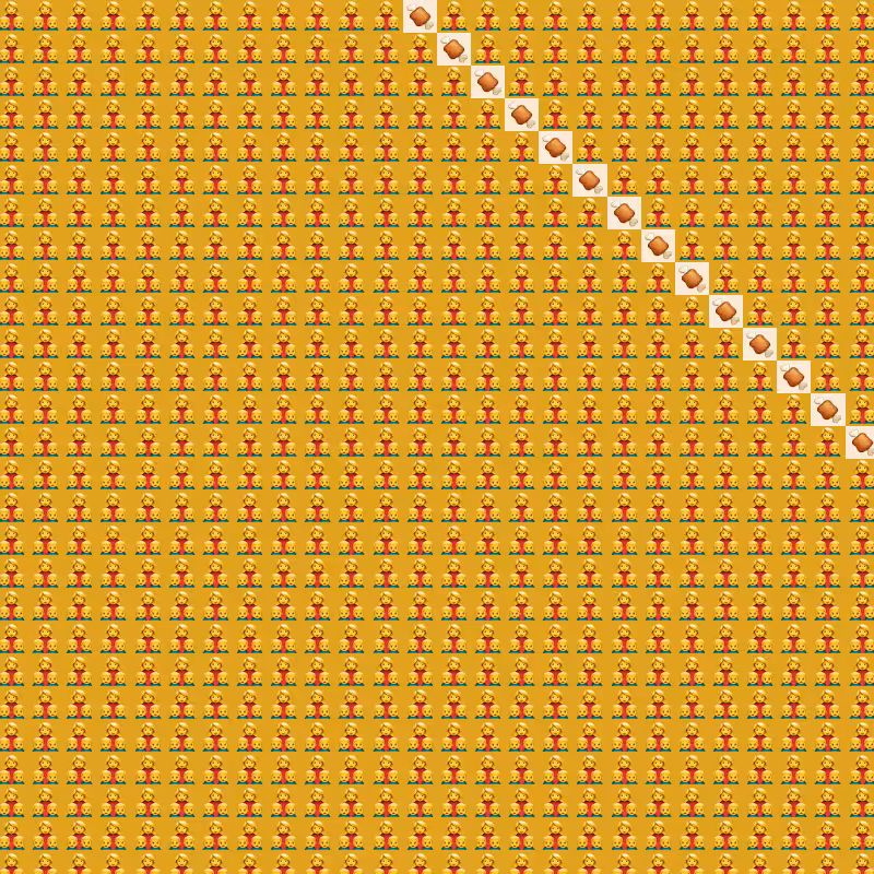 Elementary Cellular Emoji Automata #643