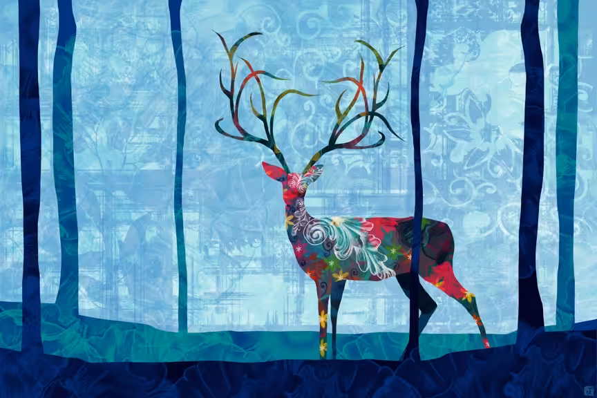Deer in the Forest II