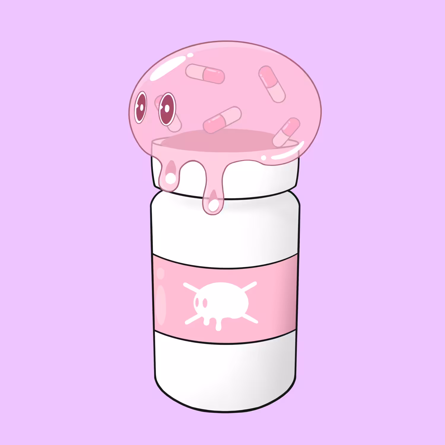 slime pill bottle