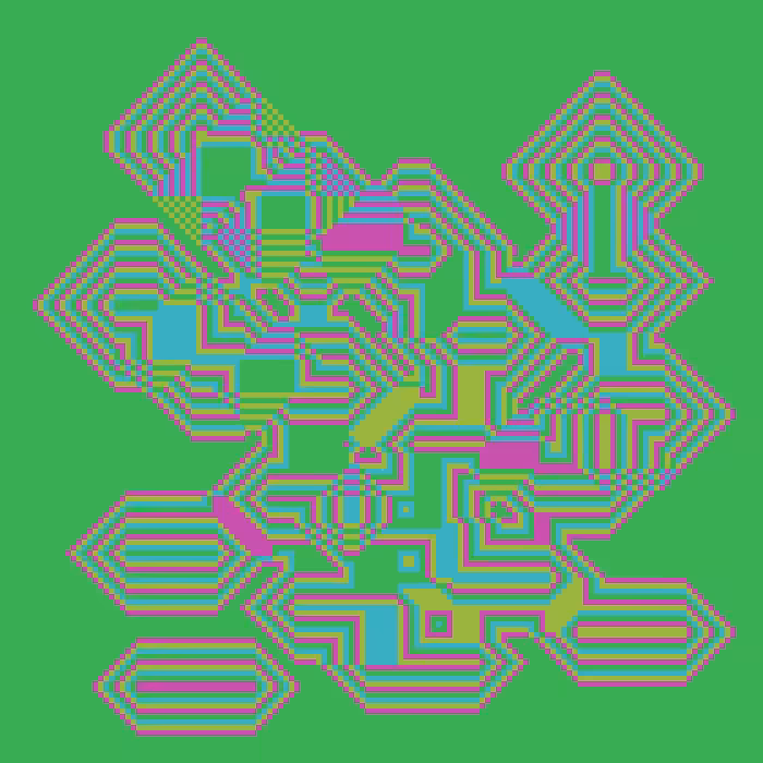 Superimposed Octagonal Pyramids #91