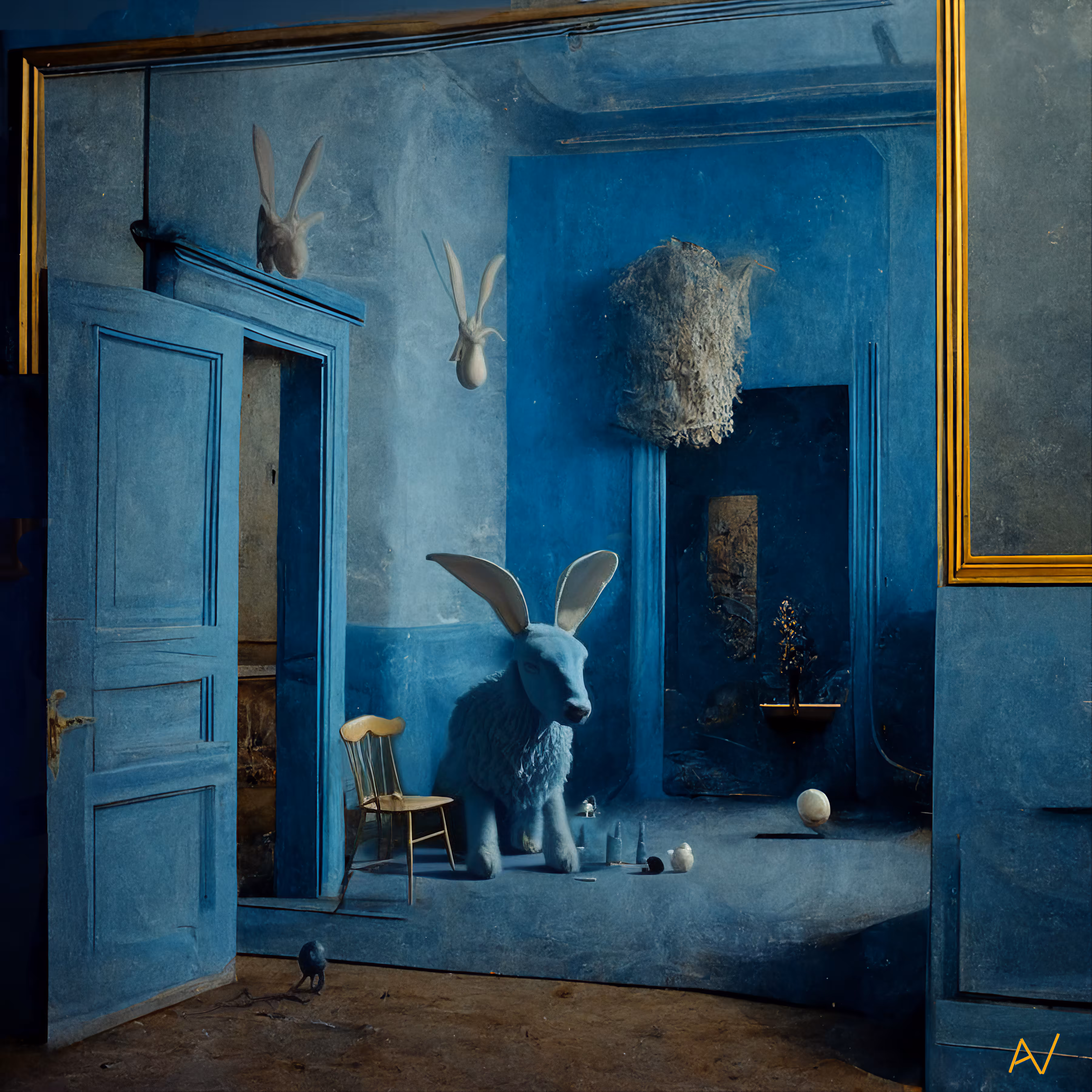 blue rabbit