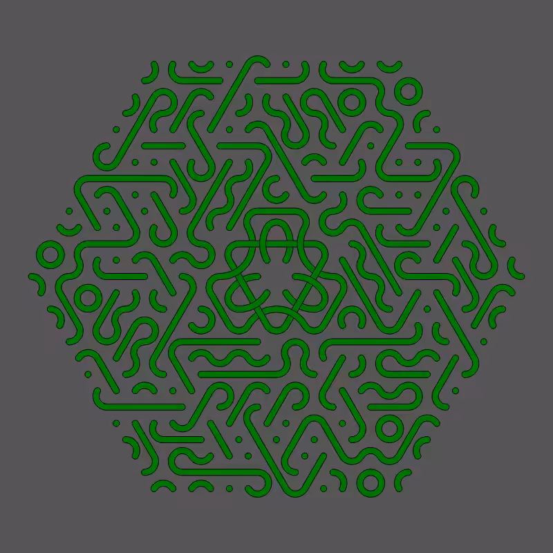 Threefold Symmetry - Dark Variations #284