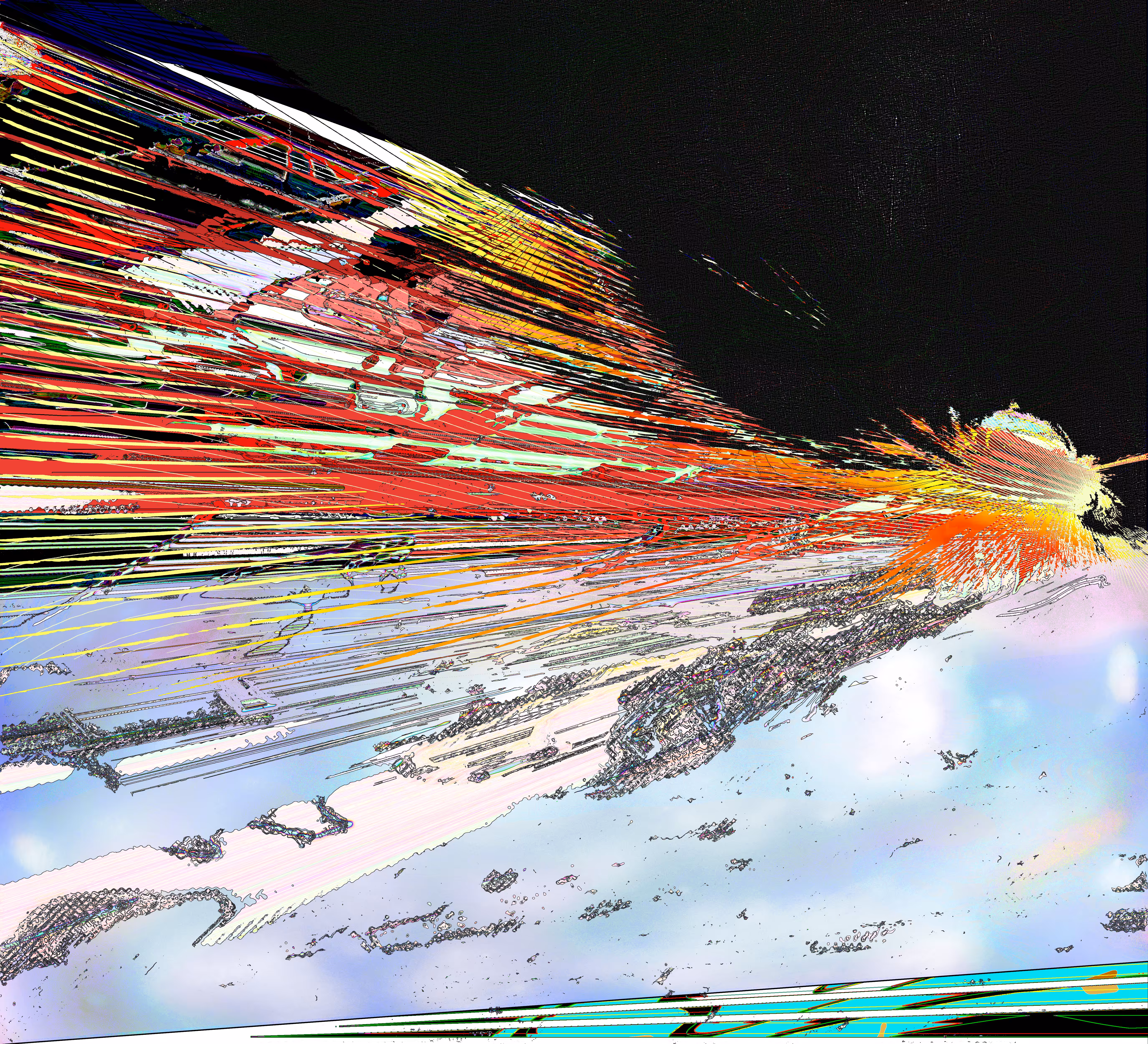Observable Halo of a Comet Impact