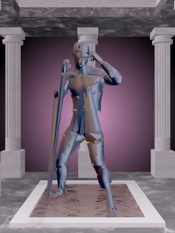 The Punching Stealth Dark Blue Man #277