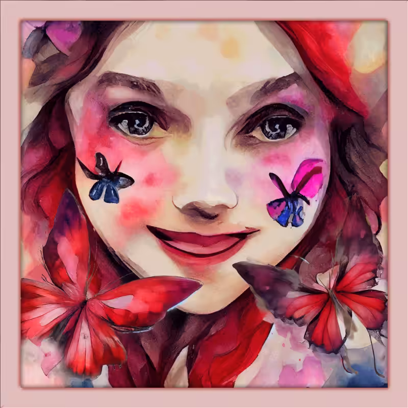Alice and Magenta Butterflies #5