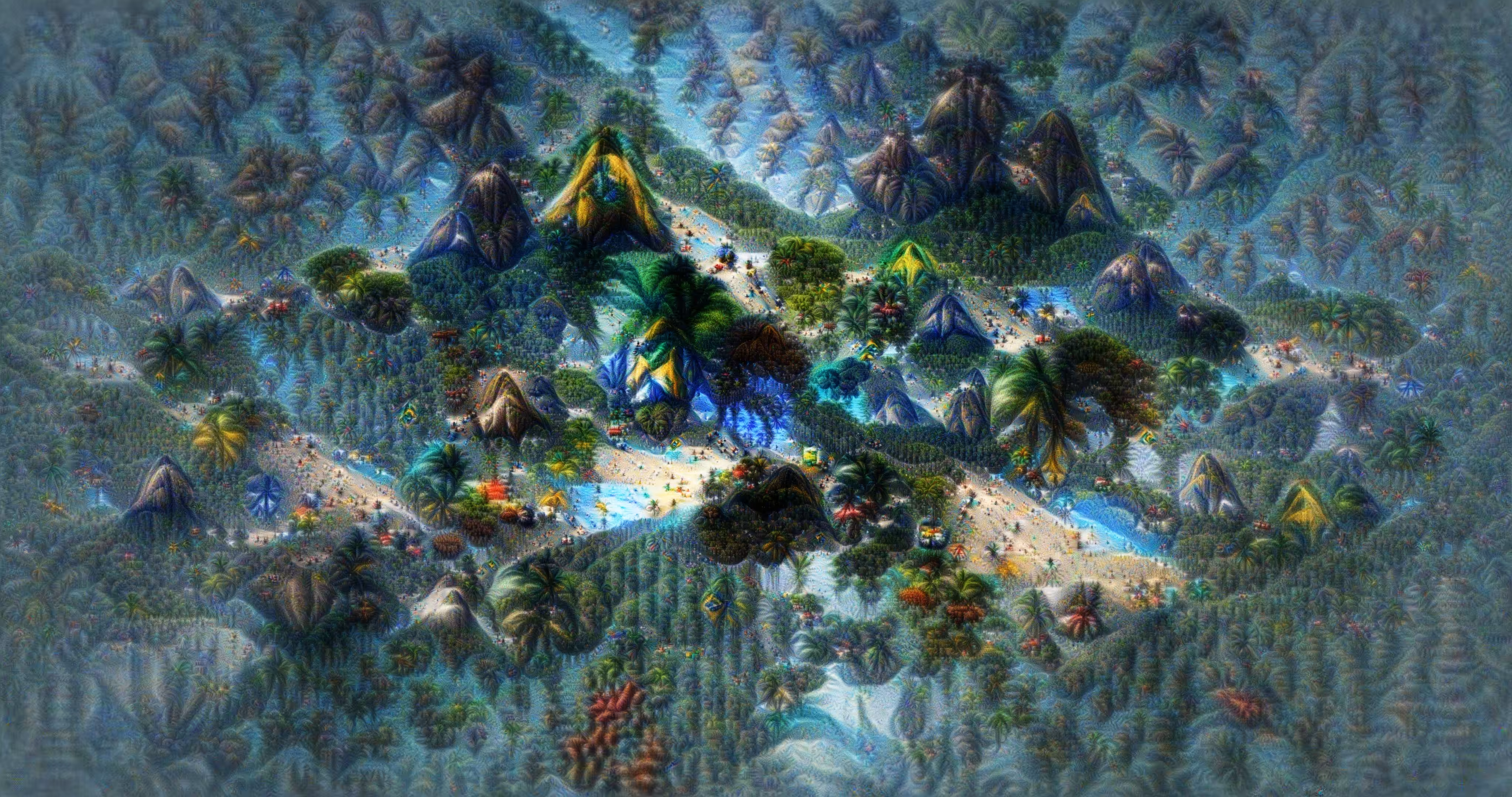 Synthetic Brazil - Mountains, Beaches and Nature